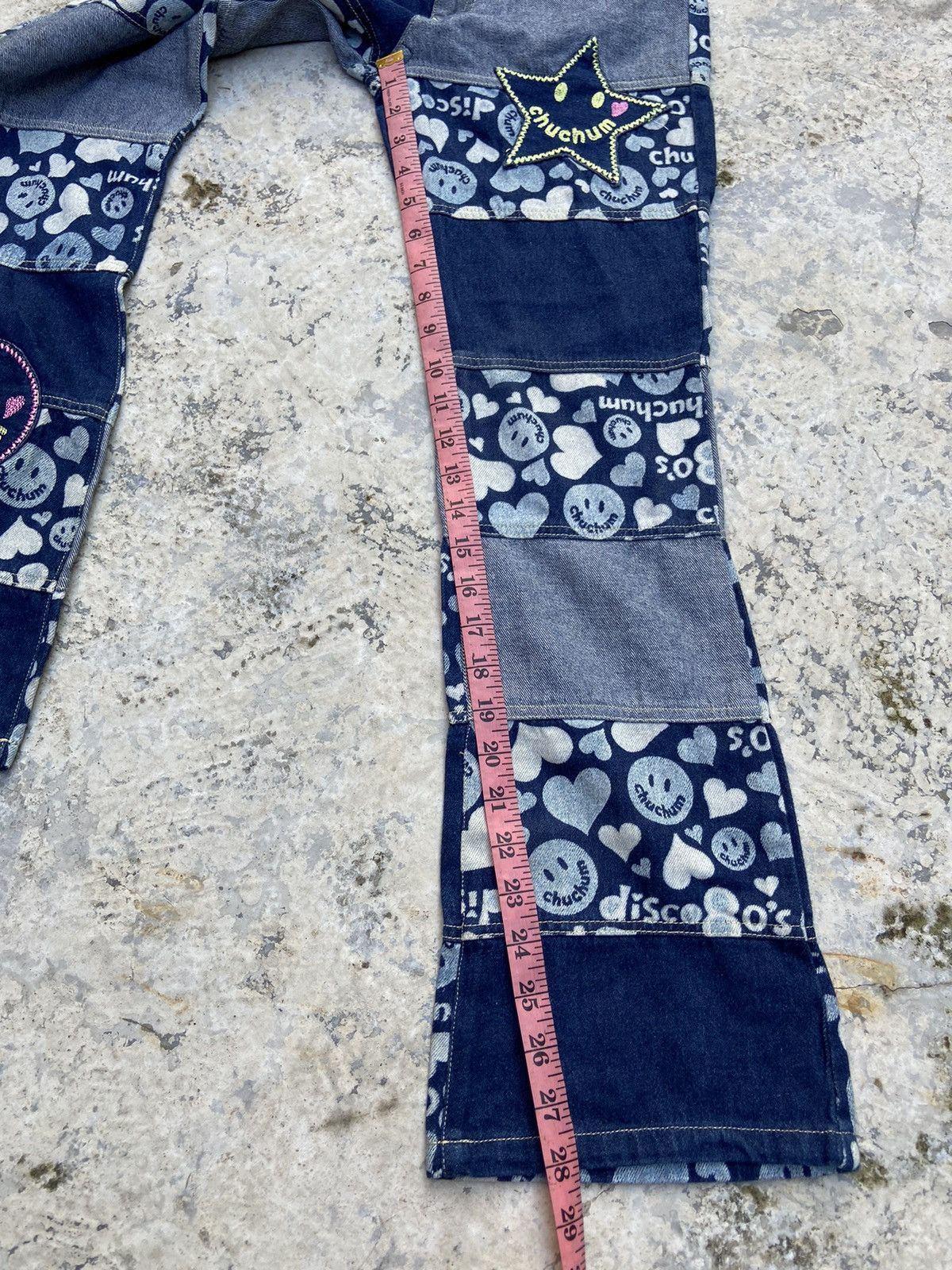 Hysteric Glamour Vtg chuchum smile denim flare boutcut Size 24" / US 00 / IT 34 - 17 Thumbnail