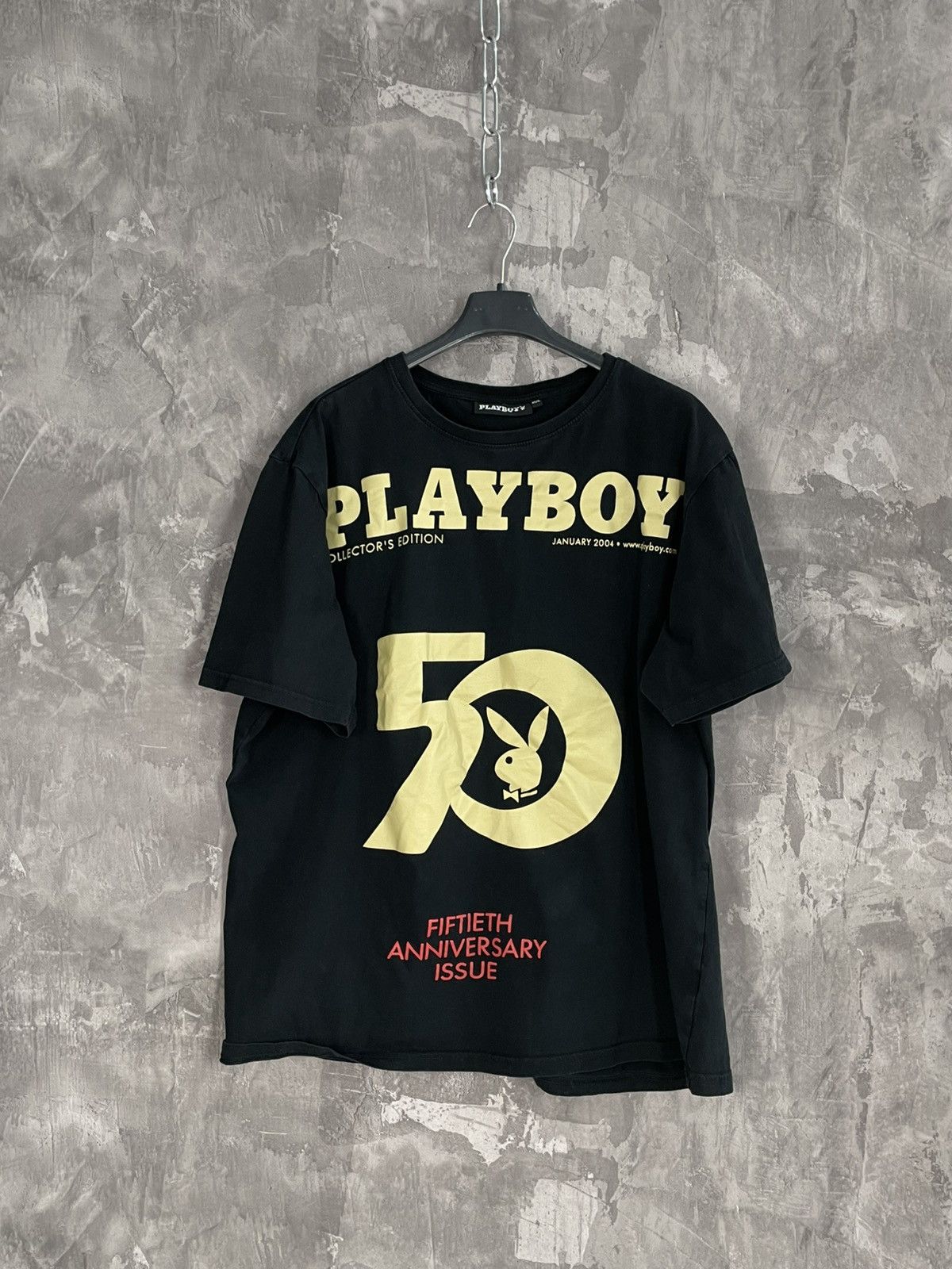 Designer × Playboy × Vintage Y2K Glamour Playboy Magazine Promo T shirt Size US XXL / EU 58 / 5 - 1 Thumbnail