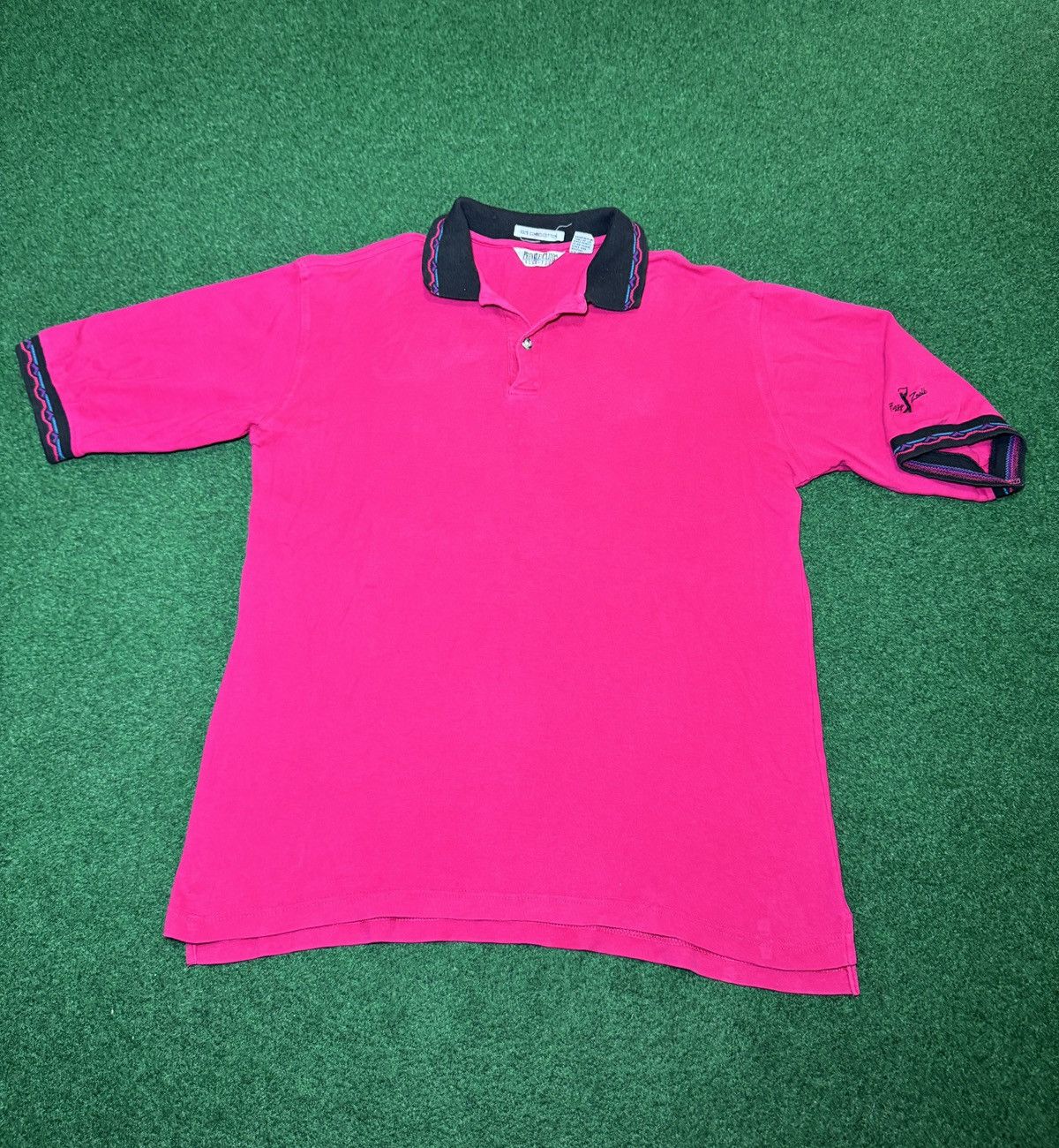 Vintage Fuzzy Zoeller Vintage Golf Polo 90s Pink Private Collection Size US M / EU 48-50 / 2 - 1 Thumbnail