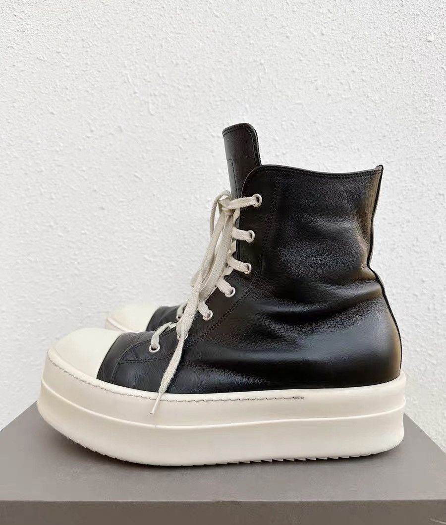Rick Owens Rick Owens black and white Converse platform shoes Size US 11 / EU 44 - 2 Thumbnail