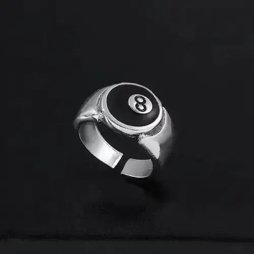 Jewelry Eight Ball Ring Size ONE SIZE - 1 Thumbnail