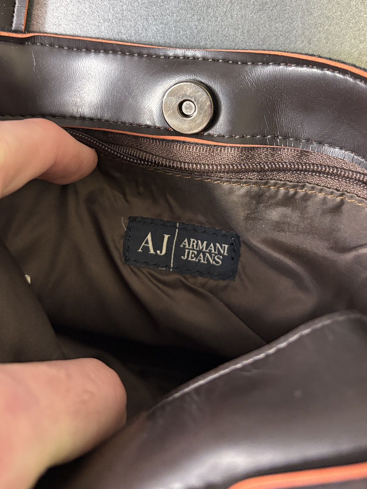 Emporio Armani × Giorgio Armani × Vintage Vintage Armani Jeans Mini Purse PVC 90s 2000s Y2K Size ONE SIZE - 3 Thumbnail