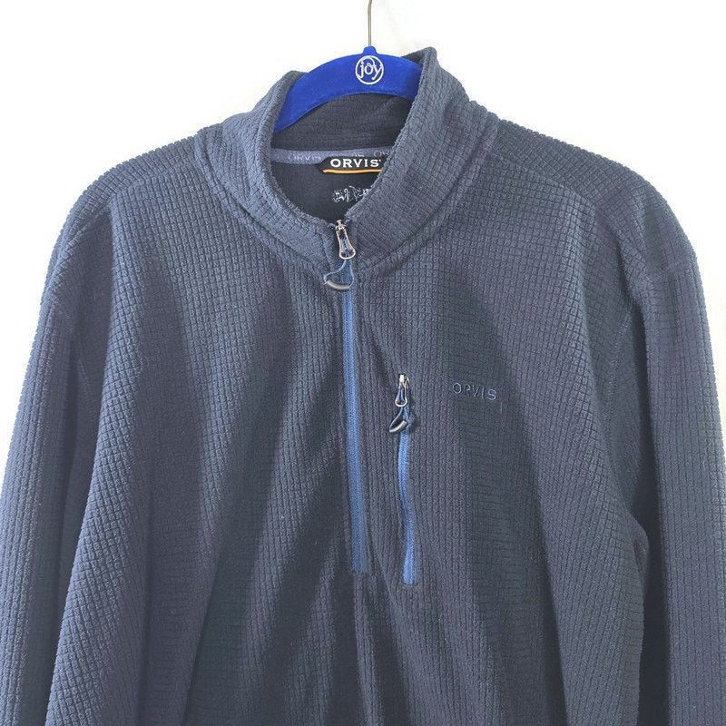 Orvis Men's Orvis Blue Navy 1/4 Zip Fleece Pullover Size Large Size US L / EU 52-54 / 3 - 2 Thumbnail