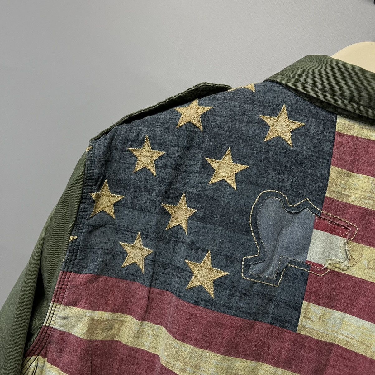 Denim & Supply Ralph Lauren Ralph Lauren Flag-Back USA 🇺🇸 Military Shirt Long Sleeve y2k Size US M / EU 48-50 / 2 - 9 Thumbnail