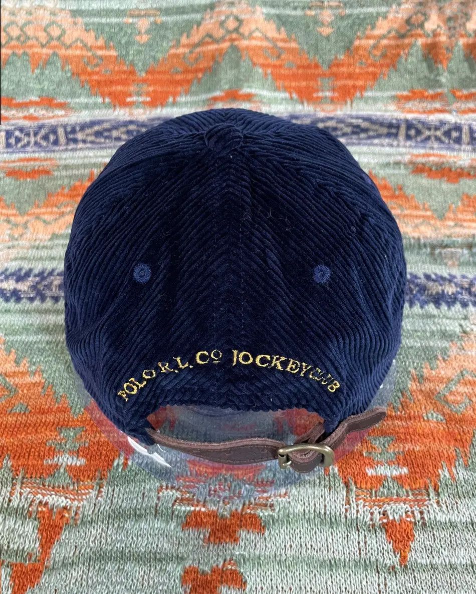Polo Ralph Lauren Polo Ralph Lauren Rare Corduroy Leather baseball cap hat Size ONE SIZE - 5 Thumbnail