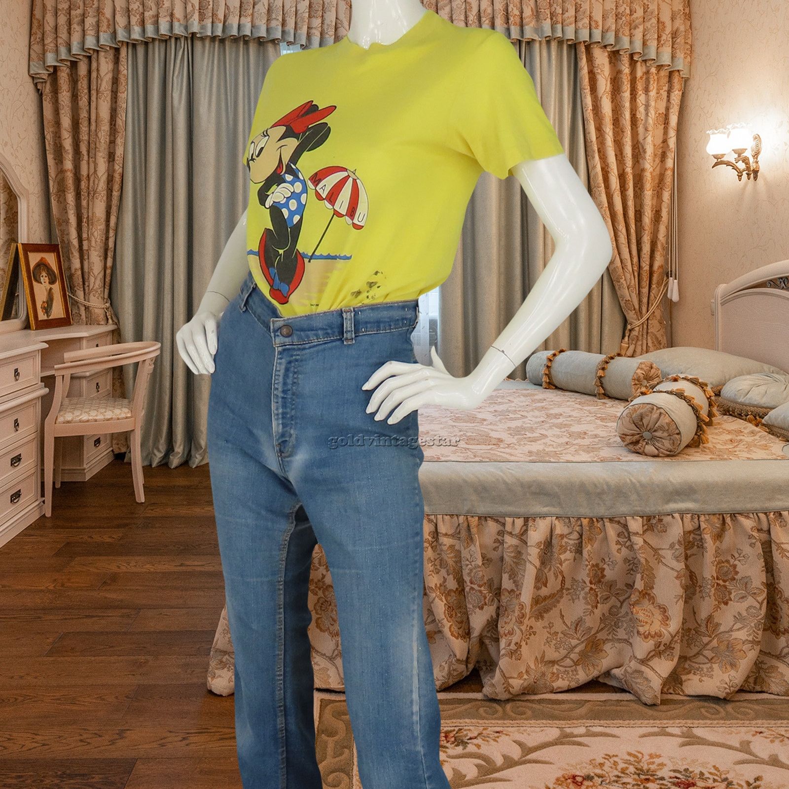 Other 80s Womens Vintage Disney Minnie Mouse Swimsuit Tee XS Size XS / US 0-2 / IT 36-38 - 3 Thumbnail