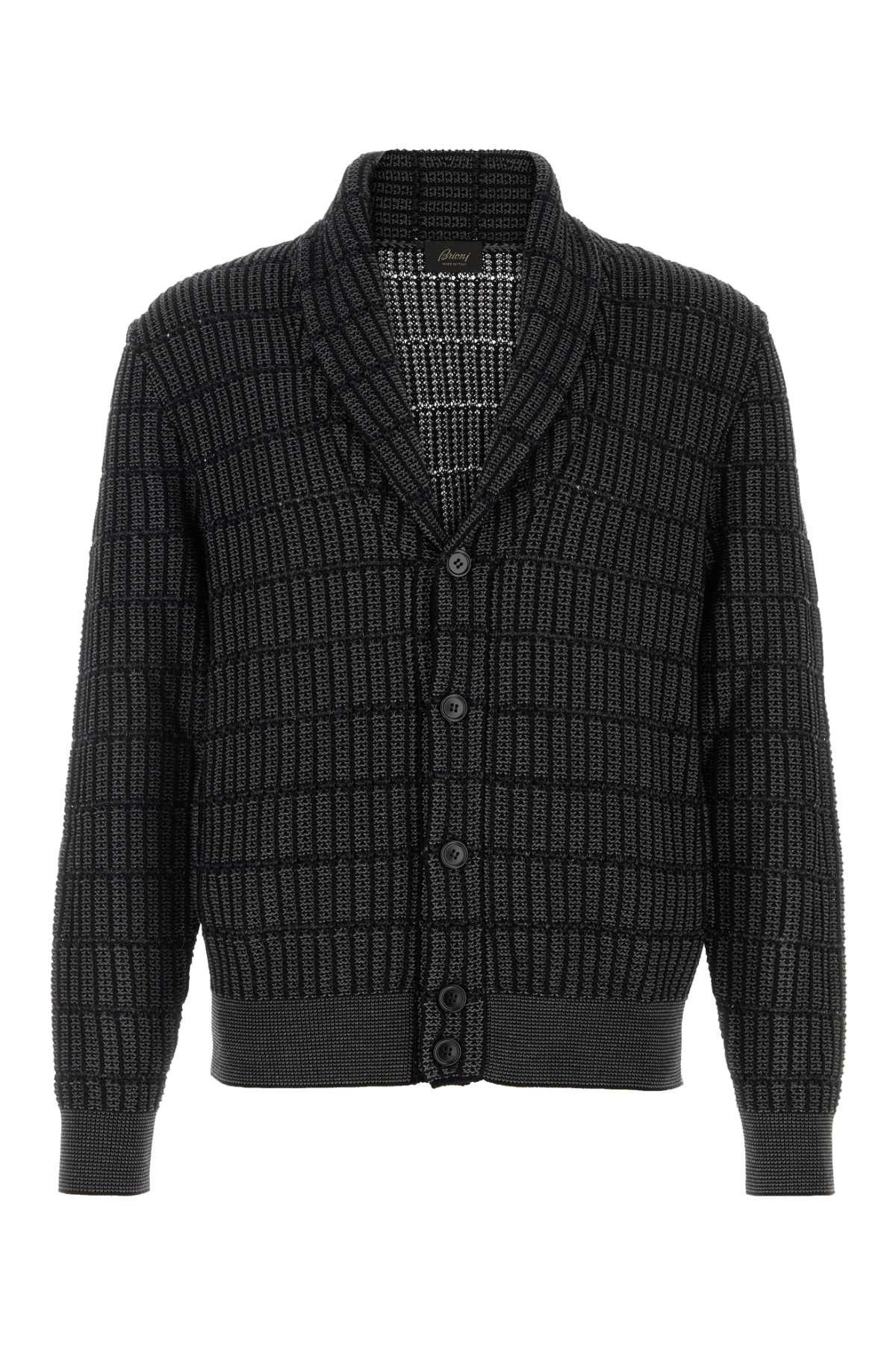 Brioni Embroidered Cotton And Linen Cardigan Size US L / EU 52-54 / 3 - 1 Thumbnail
