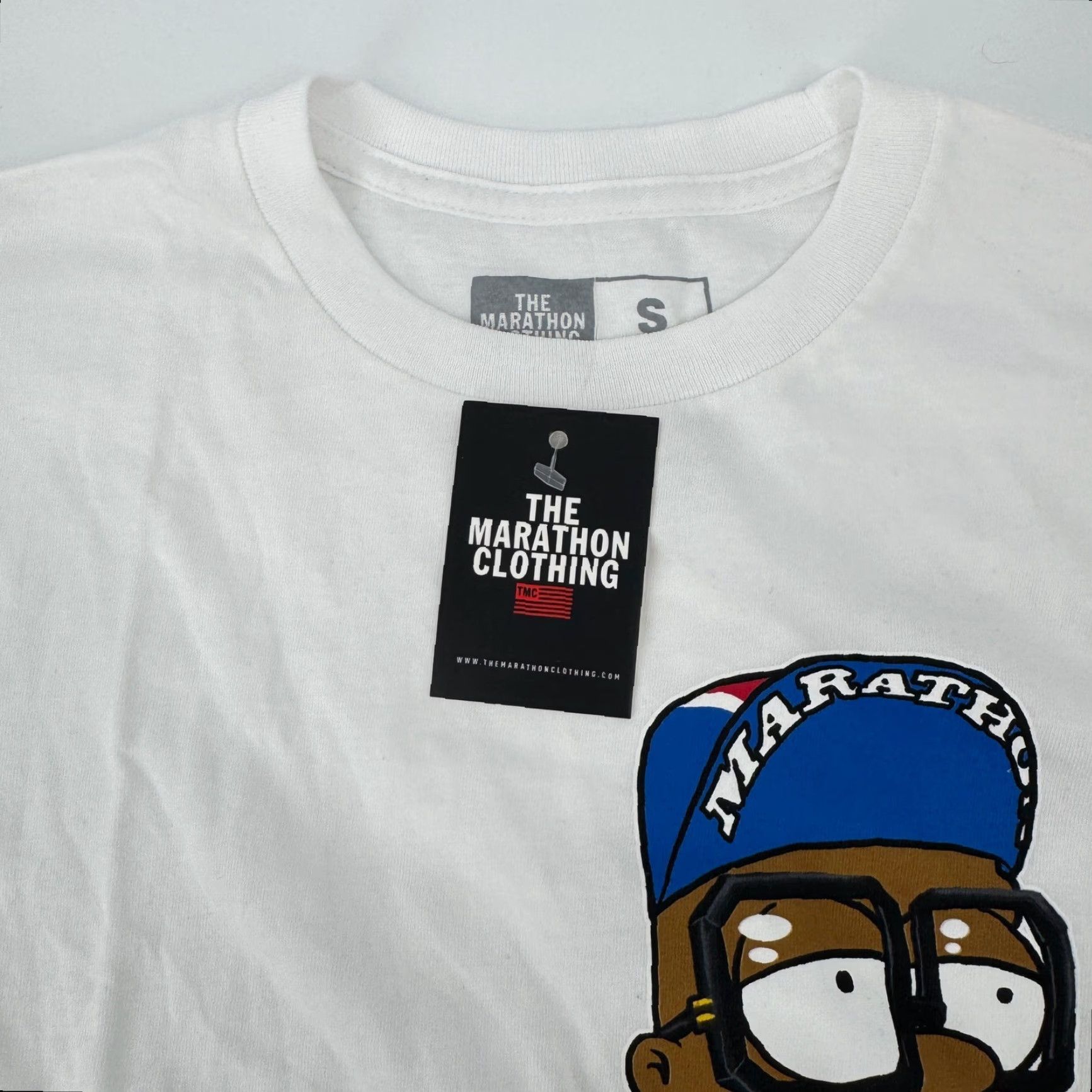 Vintage The Marathon Clothing TMC Nipsey Hussle Bart Simpson Graphic T-Shirt White S Size US S / EU 44-46 / 1 - 4 Thumbnail
