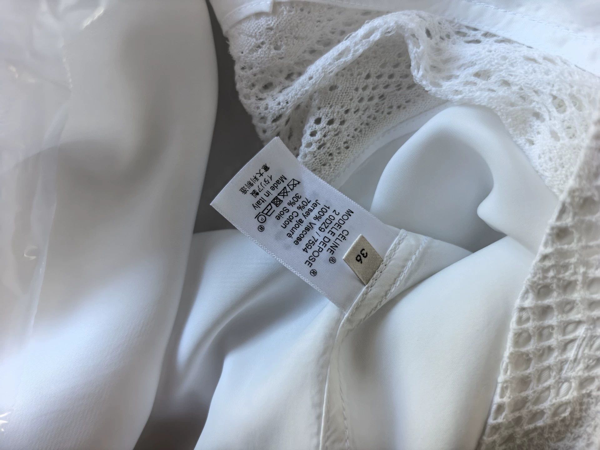 Celine Celine White Shirt Women's 36 Regular Fit Minor Flaw Hot Item Size XS / US 0-2 / IT 36-38 - 4 Thumbnail
