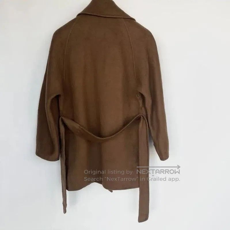 Max Mara MaxMara Deep Brown Wool Mid-Length Coat . Size M / US 6-8 / IT 42-44 - 2 Thumbnail