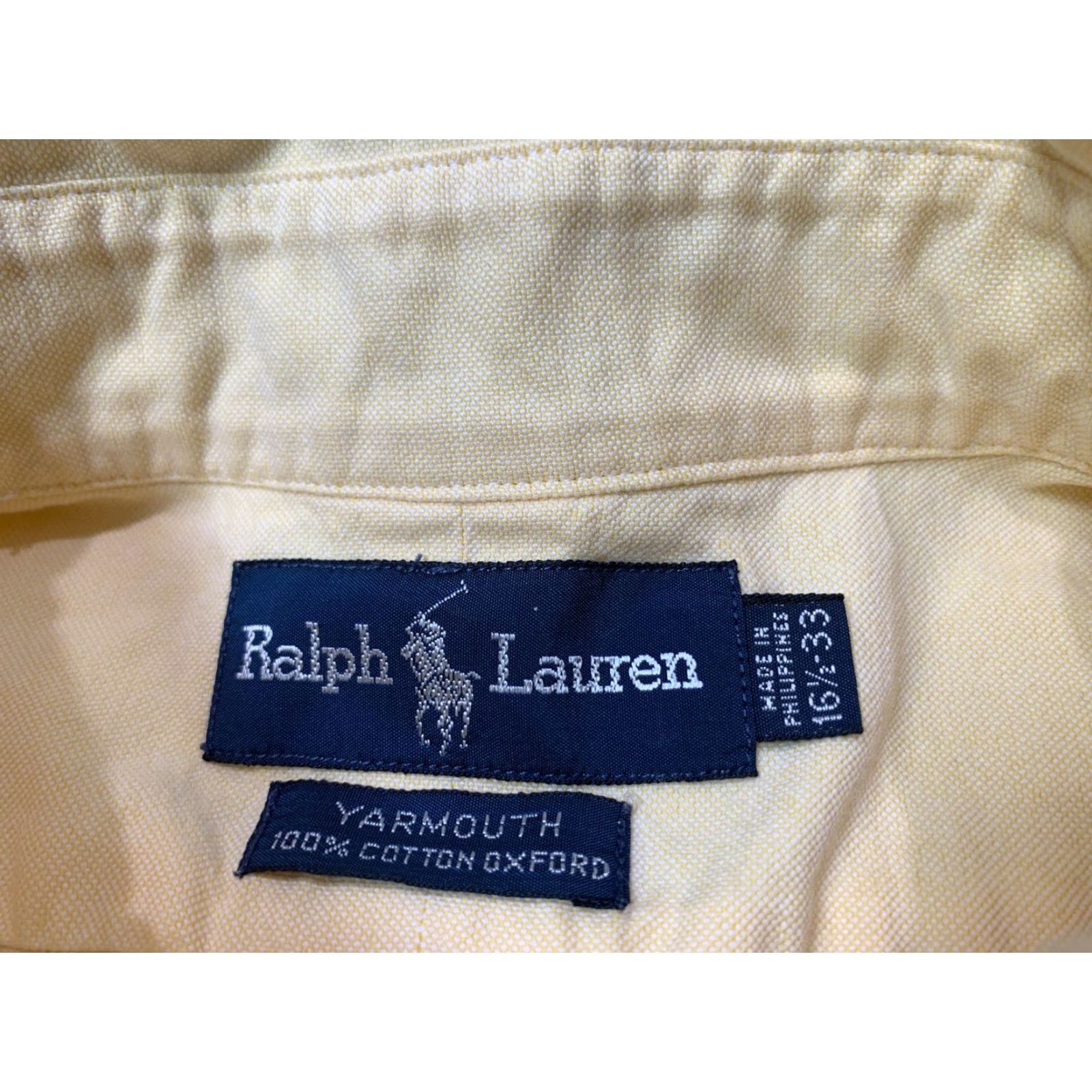 Ralph Lauren Ralph Lauren Polo Shirt Button-Up Men XL Yellow Check 50in Chest Classic 16.5-33 Casual Business Wear Size US XL / EU 56 / 4 - 5 Thumbnail