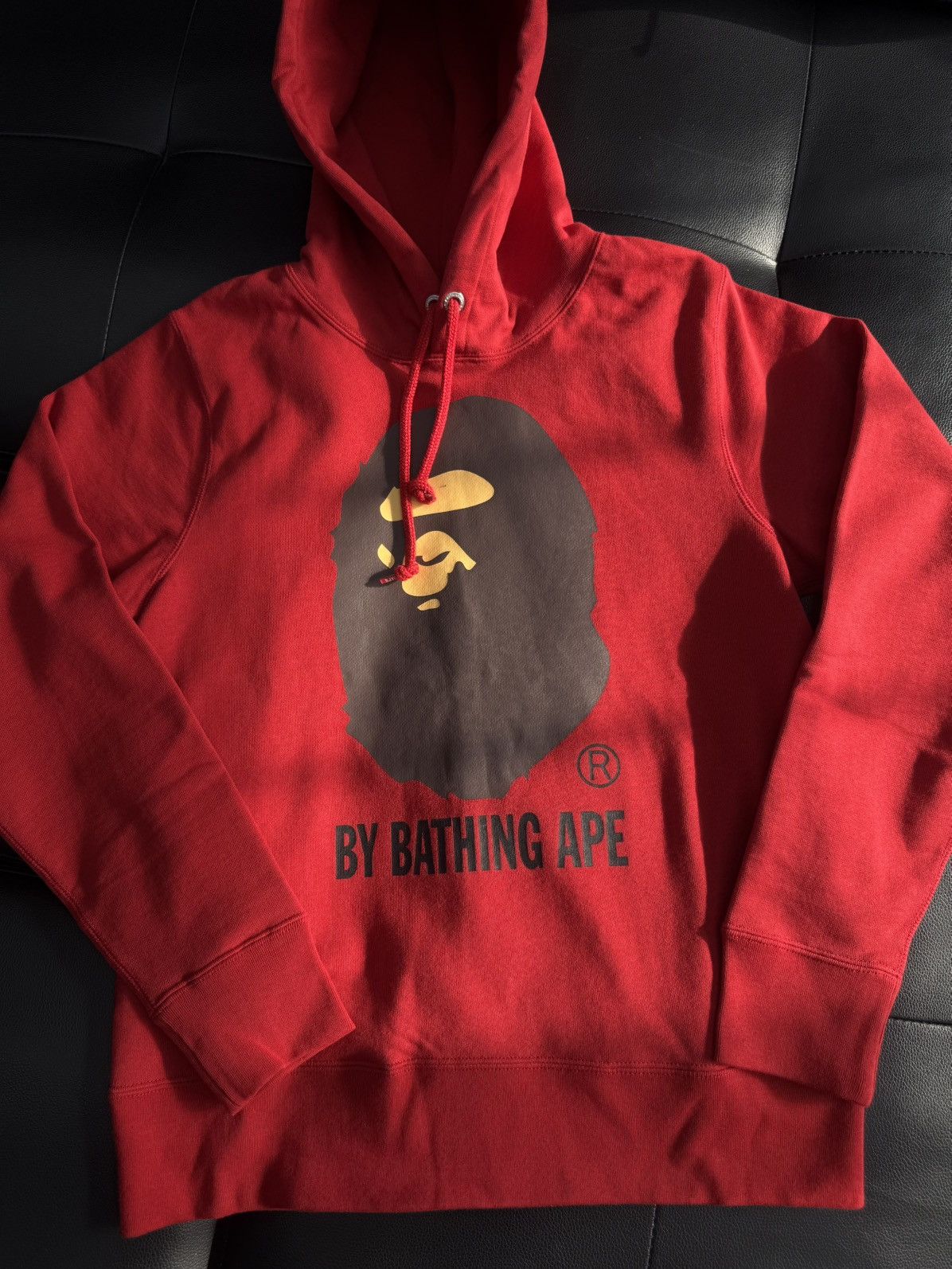 Bape Bape Hoodie Pullover Red Basic Logo Size Small (NEW) Size US S / EU 44-46 / 1 - 2 Thumbnail