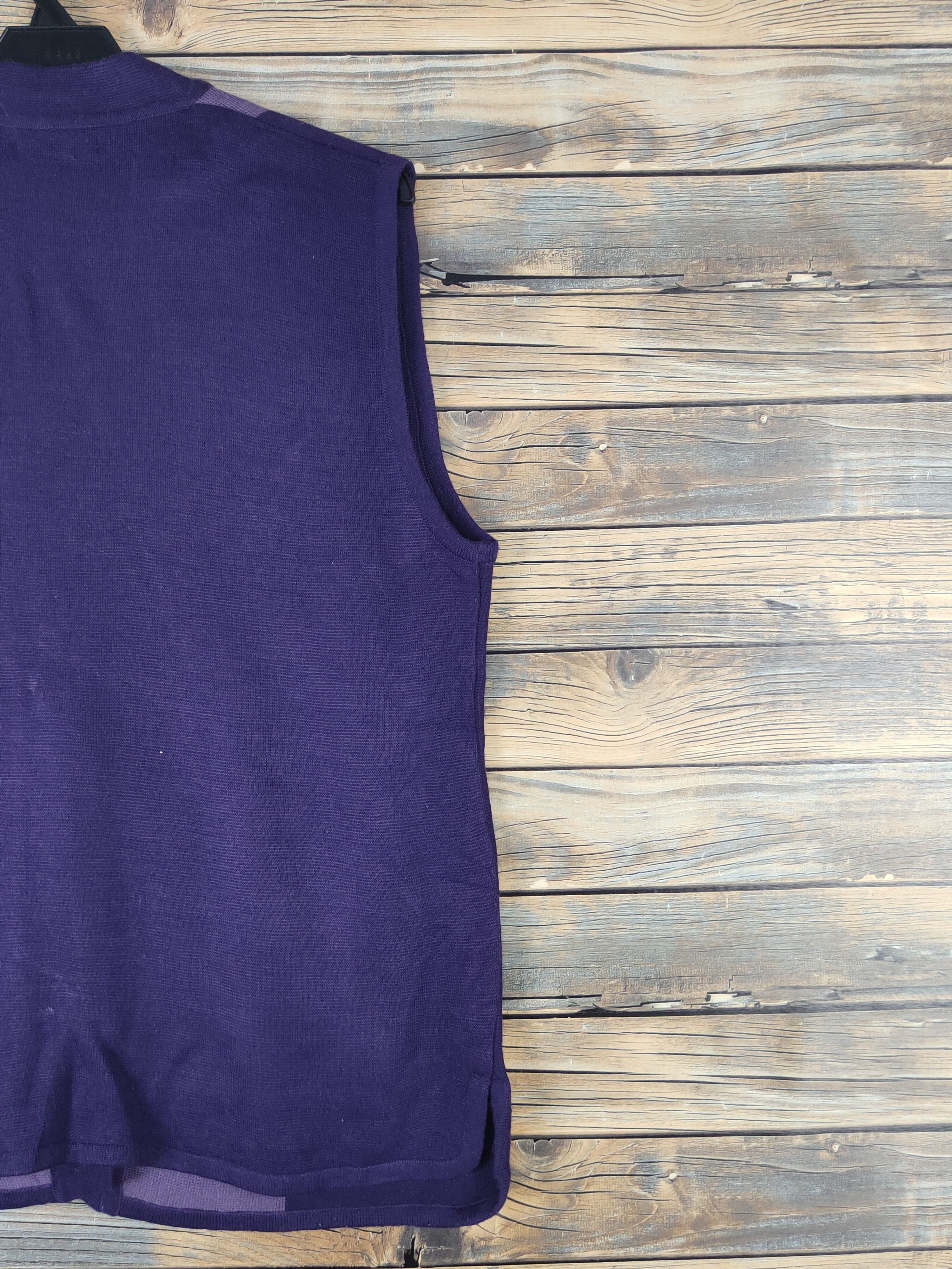 Homespun Knitwear Hgsa-bun Purple vintage Knitwear Vests #W1519 Size M / US 6-8 / IT 42-44 - 11 Thumbnail