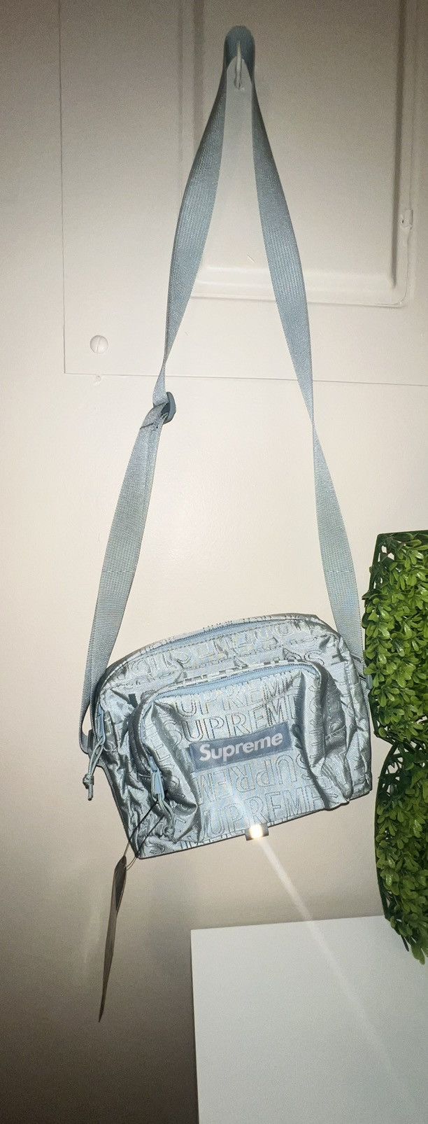 Supreme Ss19 supreme ice blue shoulder bag | Grailed