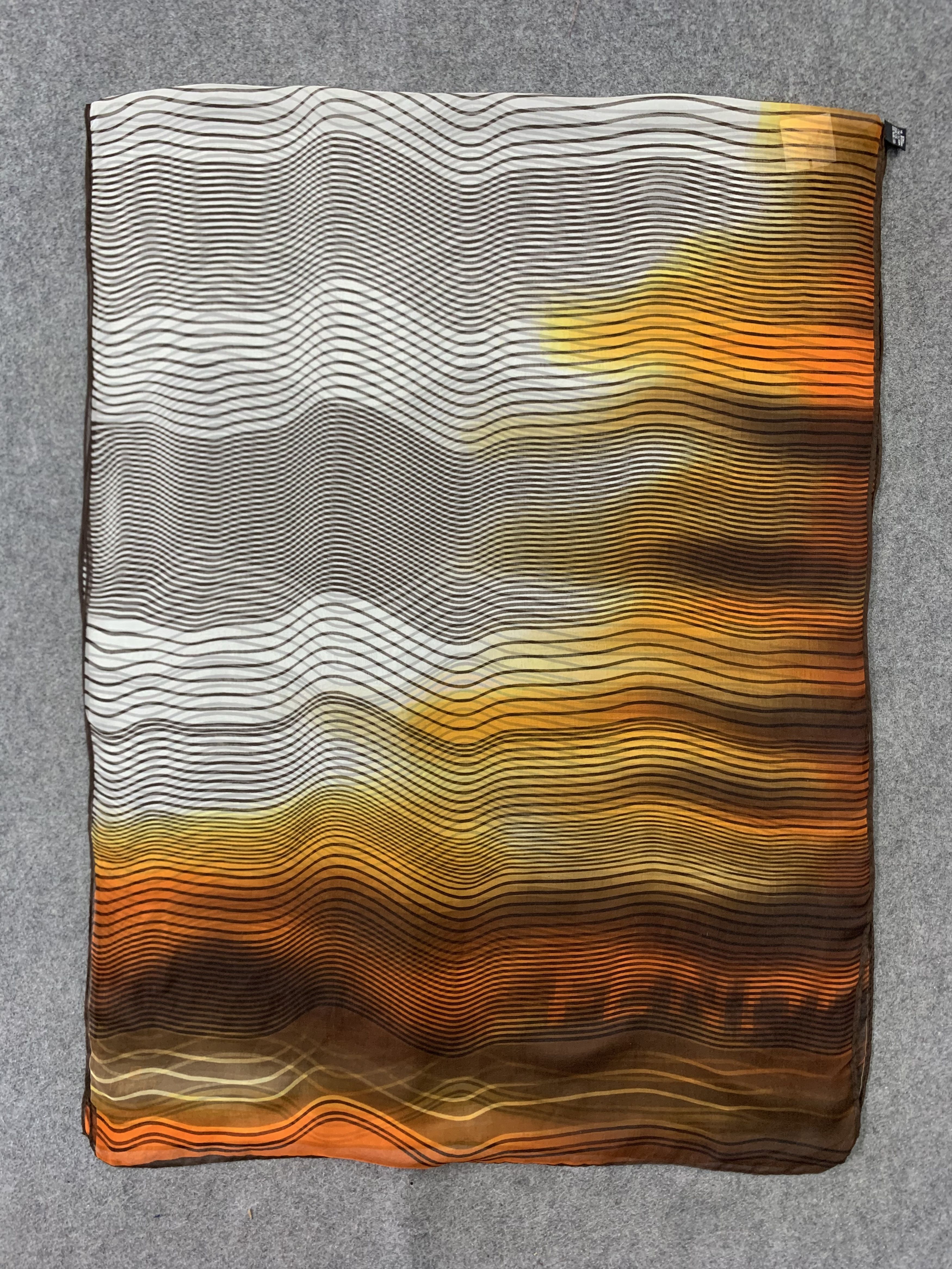 Fendi Fendi Scarf Silk Muffler Neck Wrap Stole BL9334 Size ONE SIZE - 3 Thumbnail