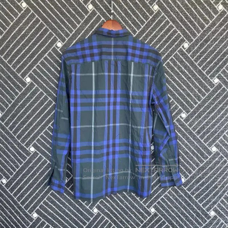Burberry Burberry Men's L Blue Cotton Shirt. Size US L / EU 52-54 / 3 - 2 Thumbnail