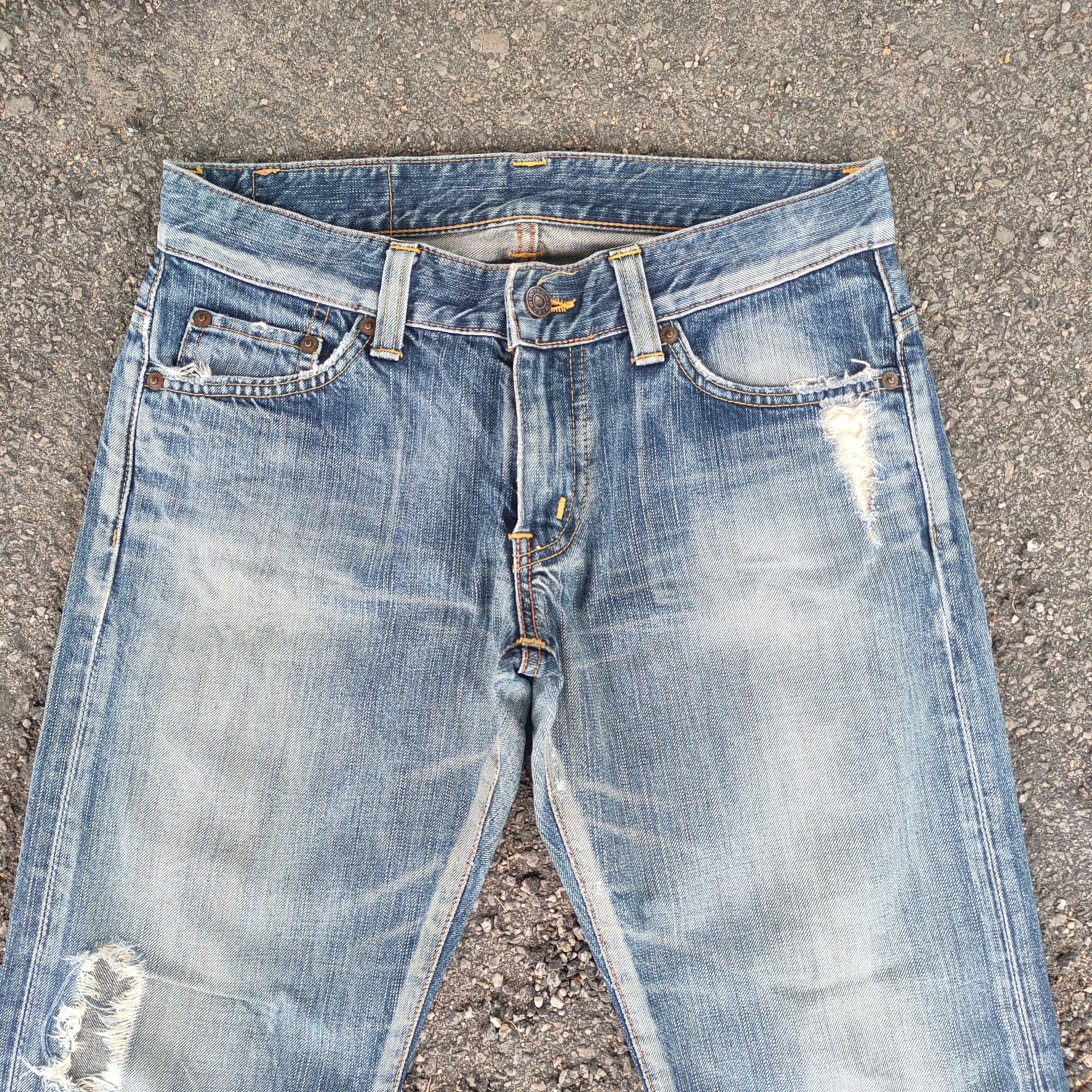 Edwin VINTAGE EDWIN 401 RIPPED FADED JEANS DENIM PANTS Size US 31 - 3 Thumbnail