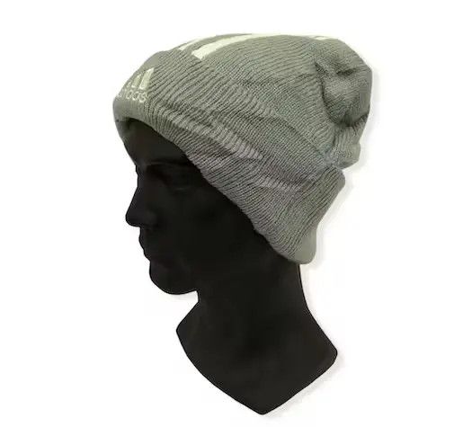 Adidas Vintage Adidas Big logo Beanie Hat Size ONE SIZE - 2 Thumbnail