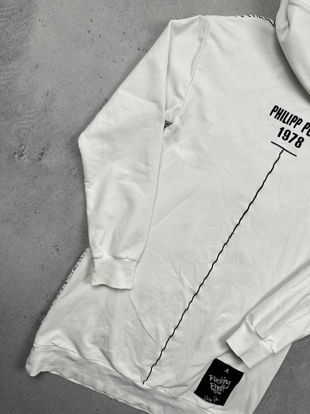 Philipp Plein Philipp Plein Couture White Skull Hoodie Longline Graphic Size US S / EU 44-46 / 1 - 7 Thumbnail