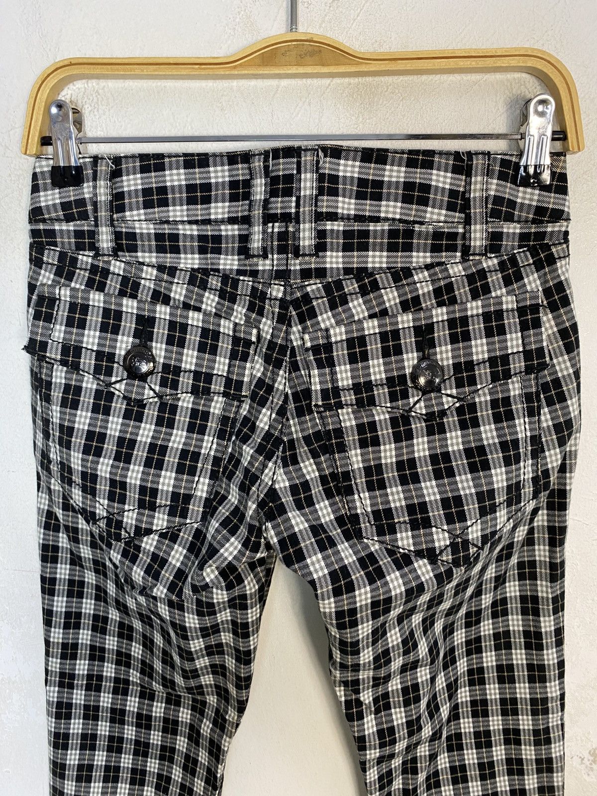Burberry Hype Burberry Blue Label Black White Plaid Size 28" / US 6 / IT 42 - 7 Thumbnail