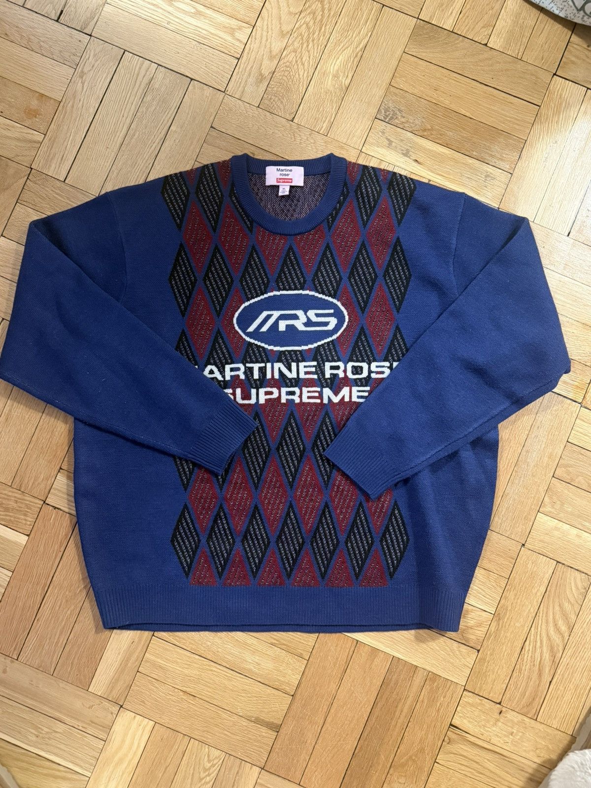 Supreme Supreme Textured Knotted Cardigan Blue XL | Grailed