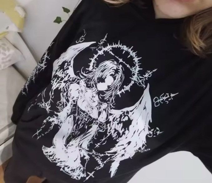 Japanese Brand Grunge Sexy Angel Graphic Hoodies Size US XXL / EU 58 / 5 - 2 Thumbnail