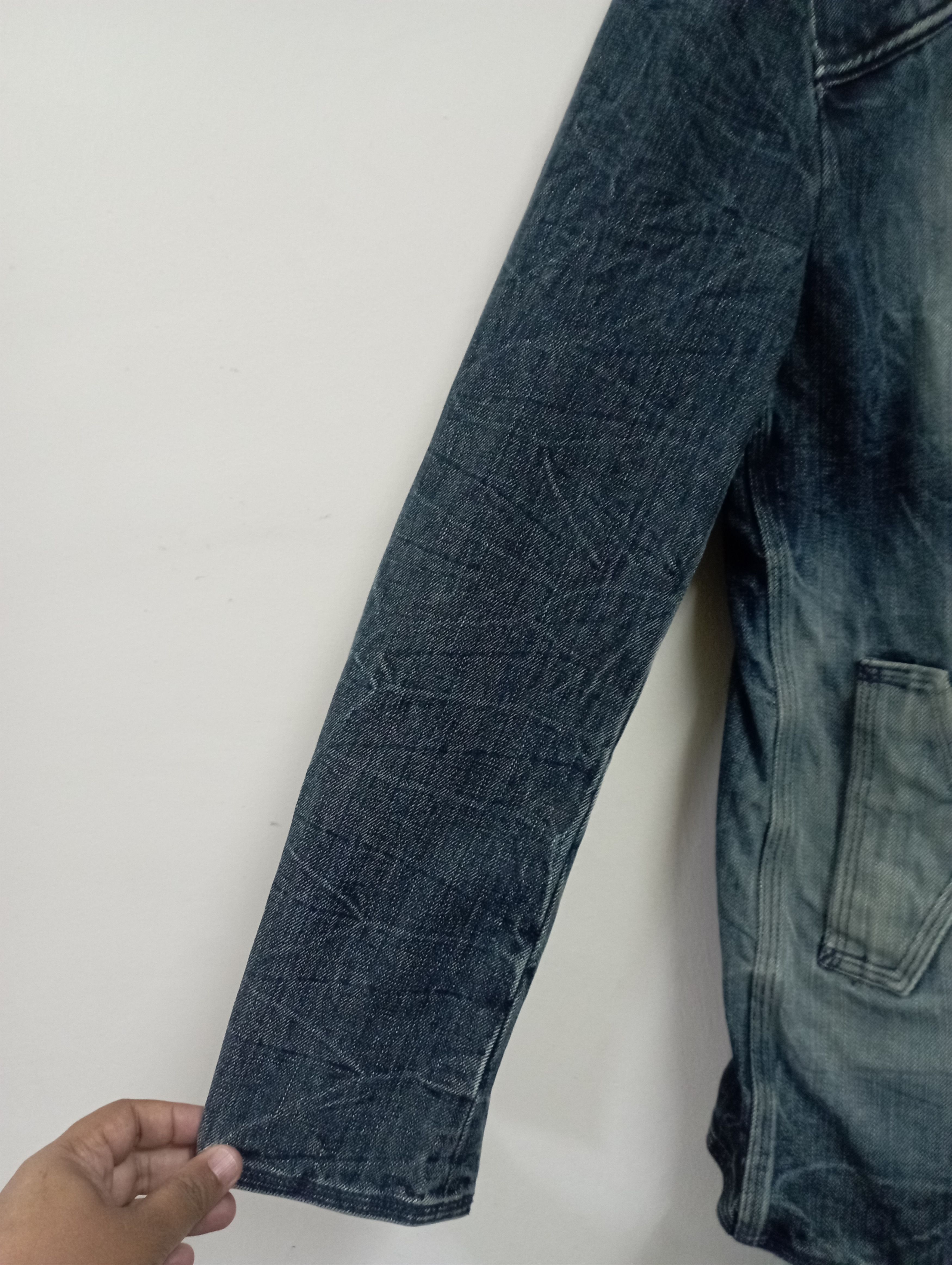 PPFM Vintage Japanese Junmen Lightning Wash Denim Jacket Size US L / EU 52-54 / 3 - 8 Thumbnail