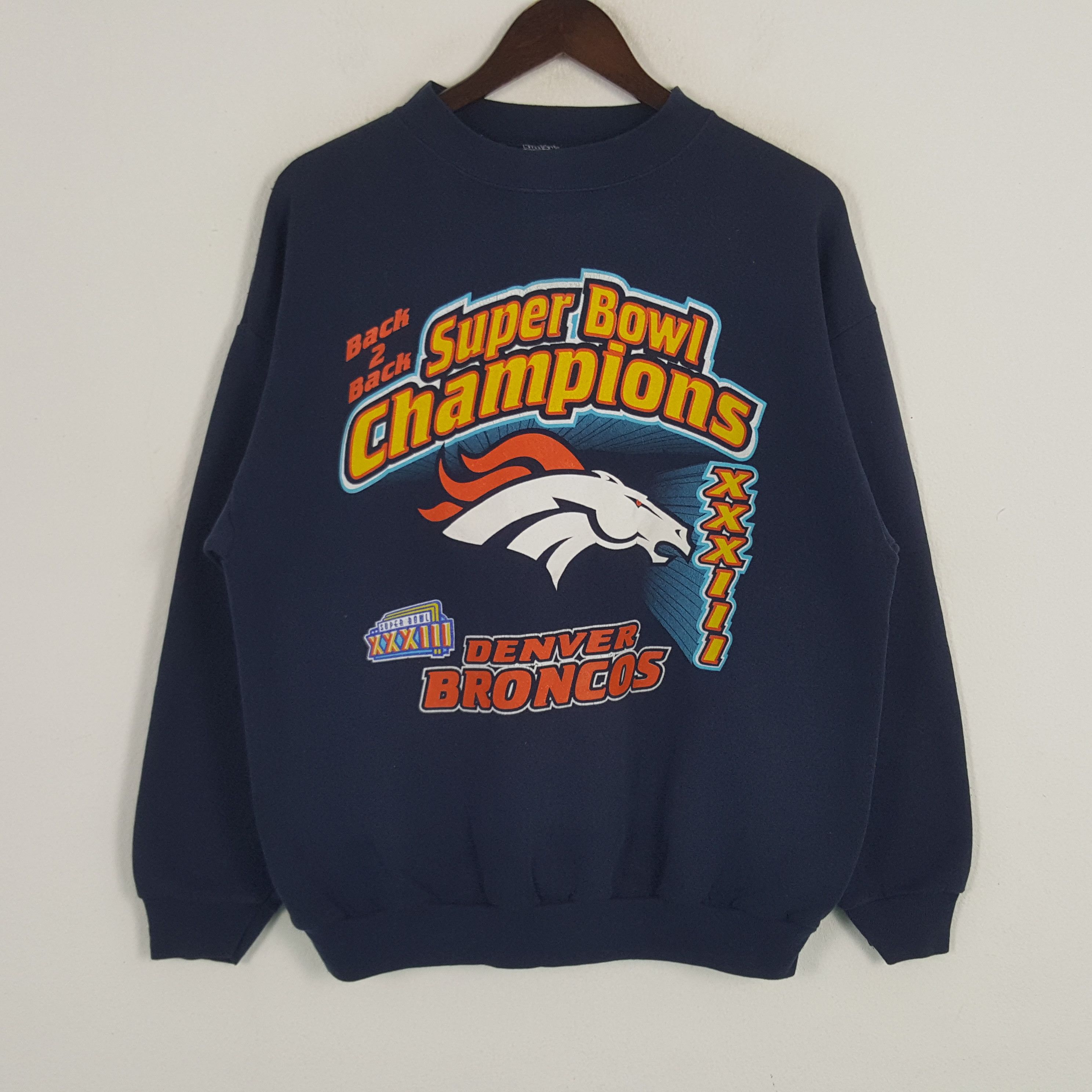 Logo 7 × NFL × Vintage Vintage Logo 7 x Denver Broncos Sweatshirt Size US L / EU 52-54 / 3 - 1 Thumbnail