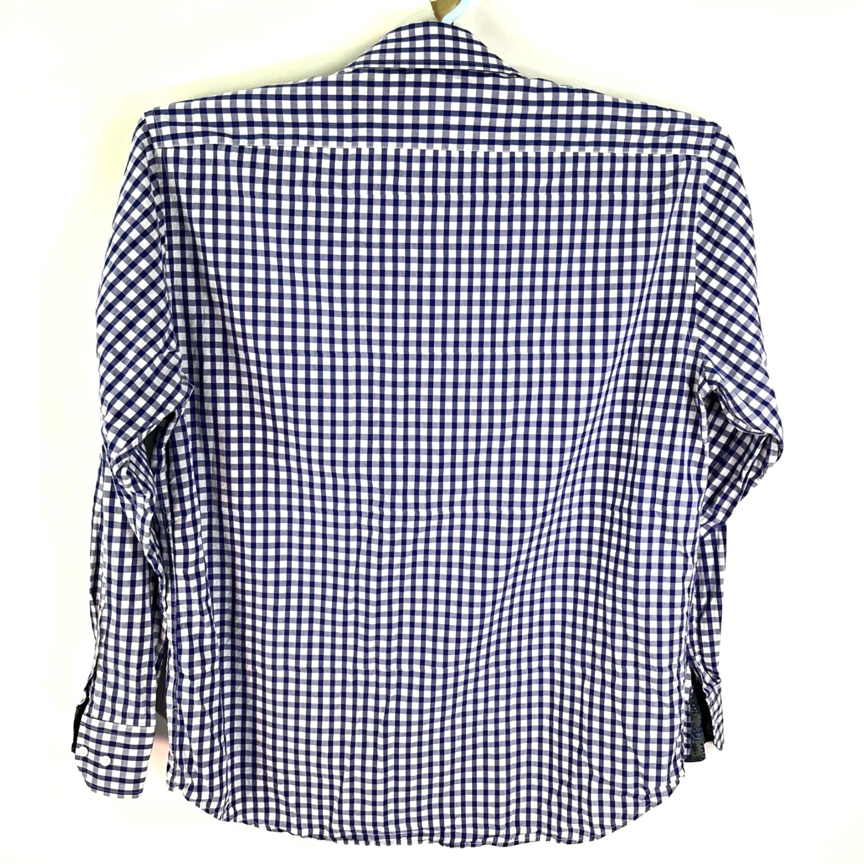 Vintage Bristol & Bull Checked Long Sleeve Button Up Shirt Mens XL Blue Cotton Size US XL / EU 56 / 4 - 7 Thumbnail