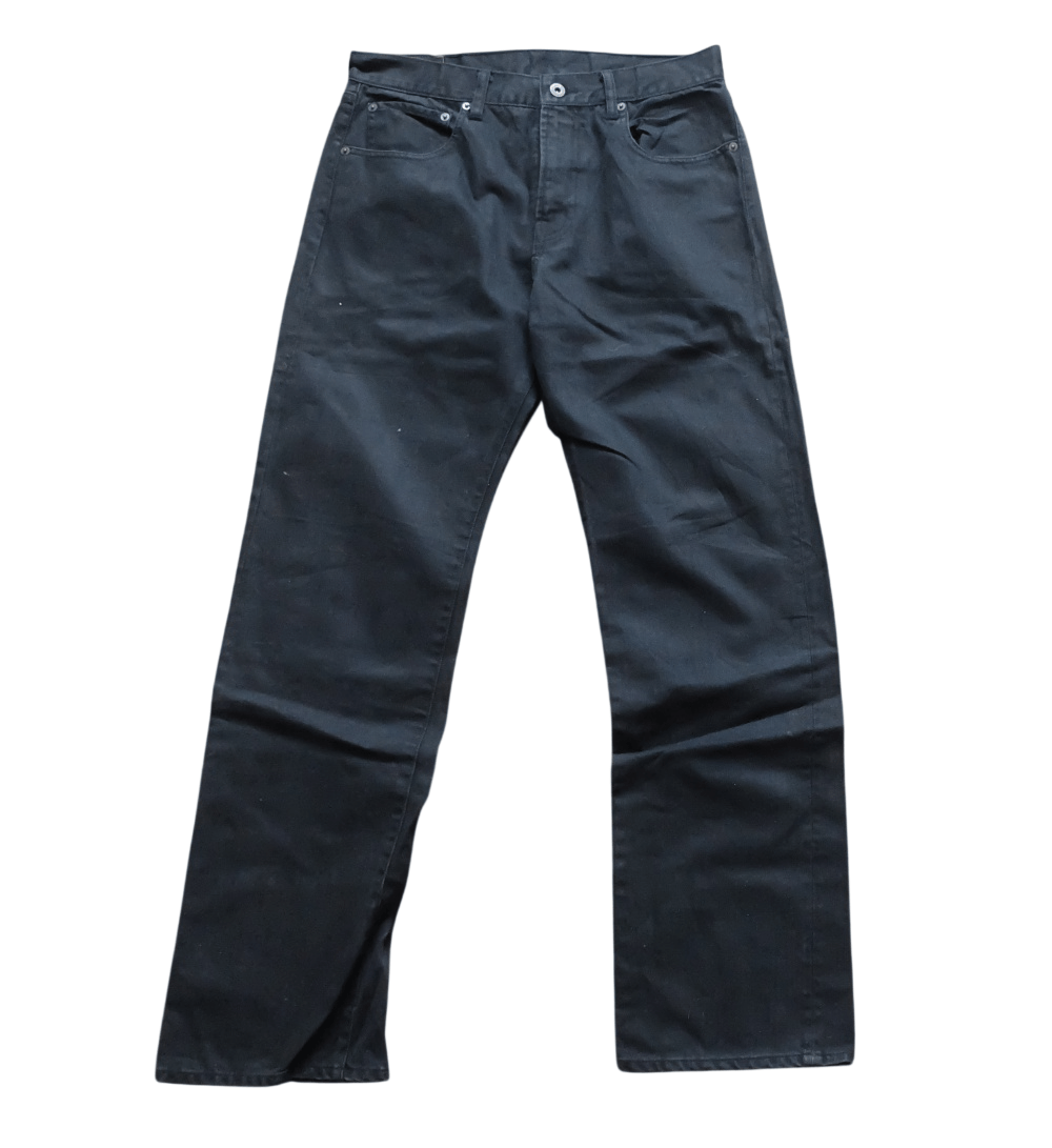 Global Work Global Work GM0801 Denim Black Straight Leg USA Cotton Size US 31 - 5 Thumbnail