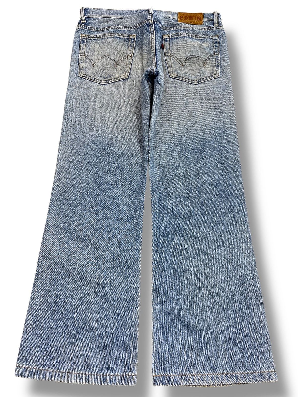 Edwin Edwin 503TM Faded Blue Wash Boot Cut Style Jeans Size US 30 / EU 46 - 3 Thumbnail