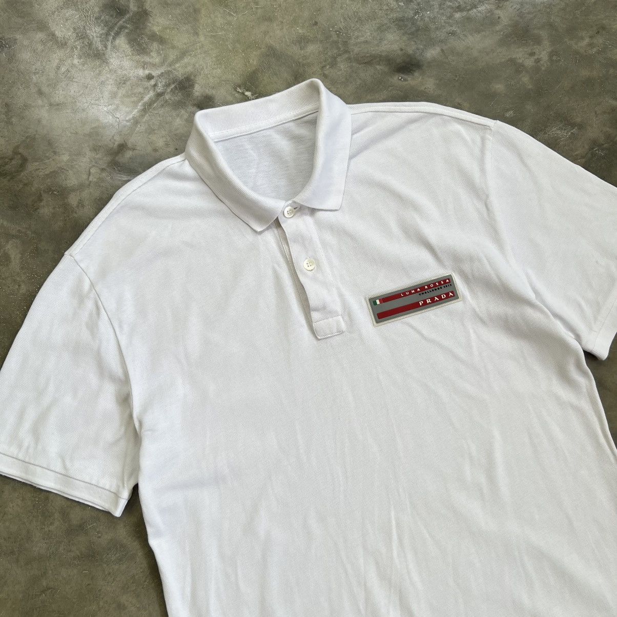 Prada Prada Luna Rossa Polo Shirt Size US L / EU 52-54 / 3 - 2 Thumbnail