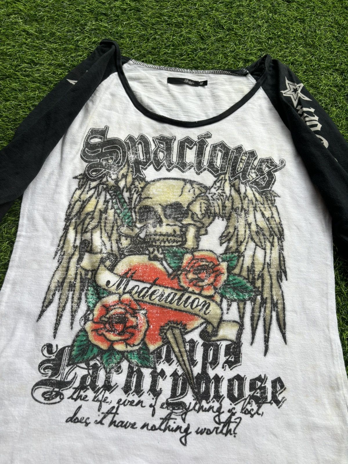 Hysteric Glamour Y2k Galyge Skull Poem Punk Style 3/4 Longsleeve Size US M / EU 48-50 / 2 - 4 Thumbnail