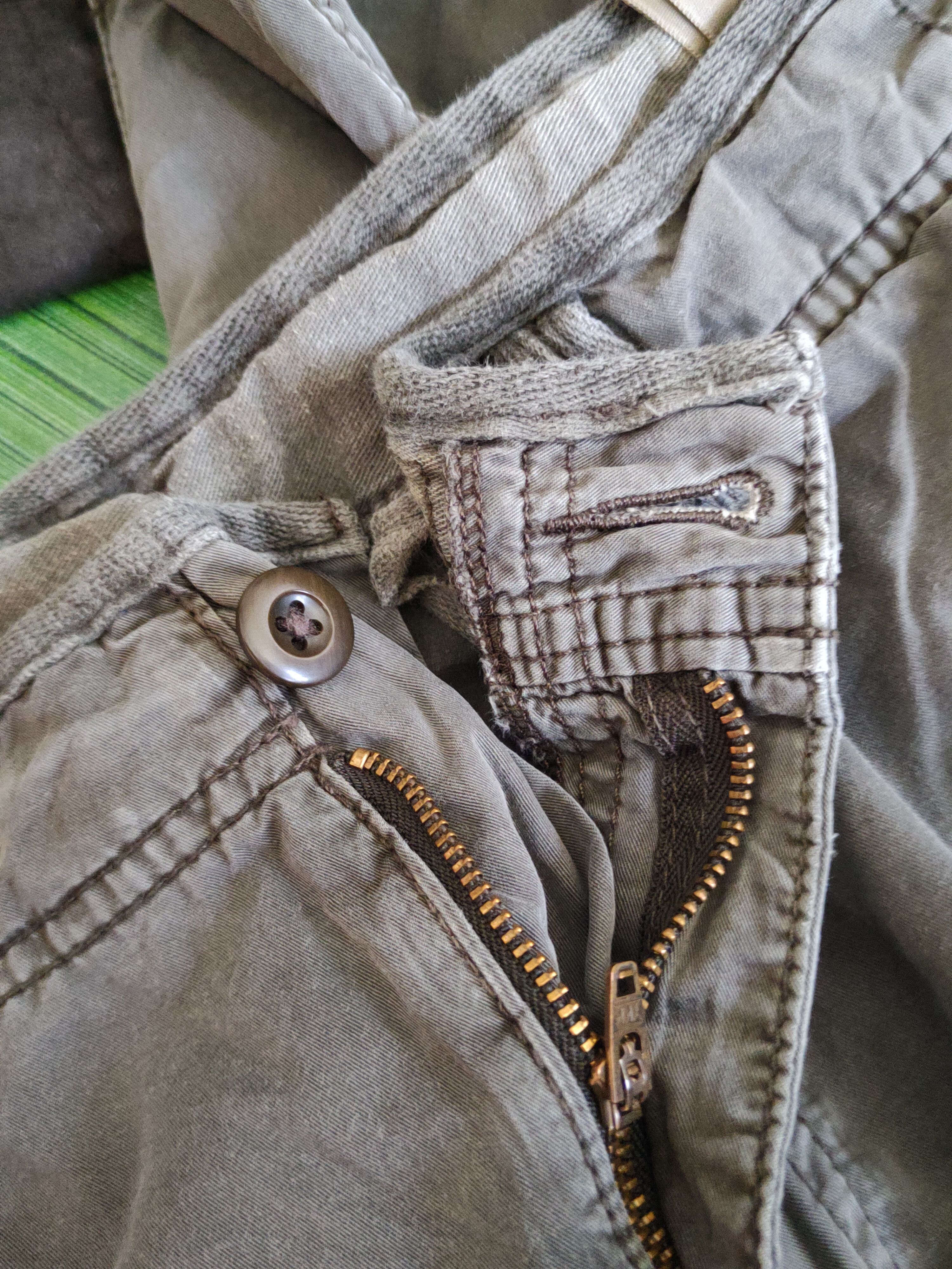 Faded Glory Uniqlo Gray Faded Multipocket Tactical Cargo Pants #S1340 Size US 35 - 13 Thumbnail