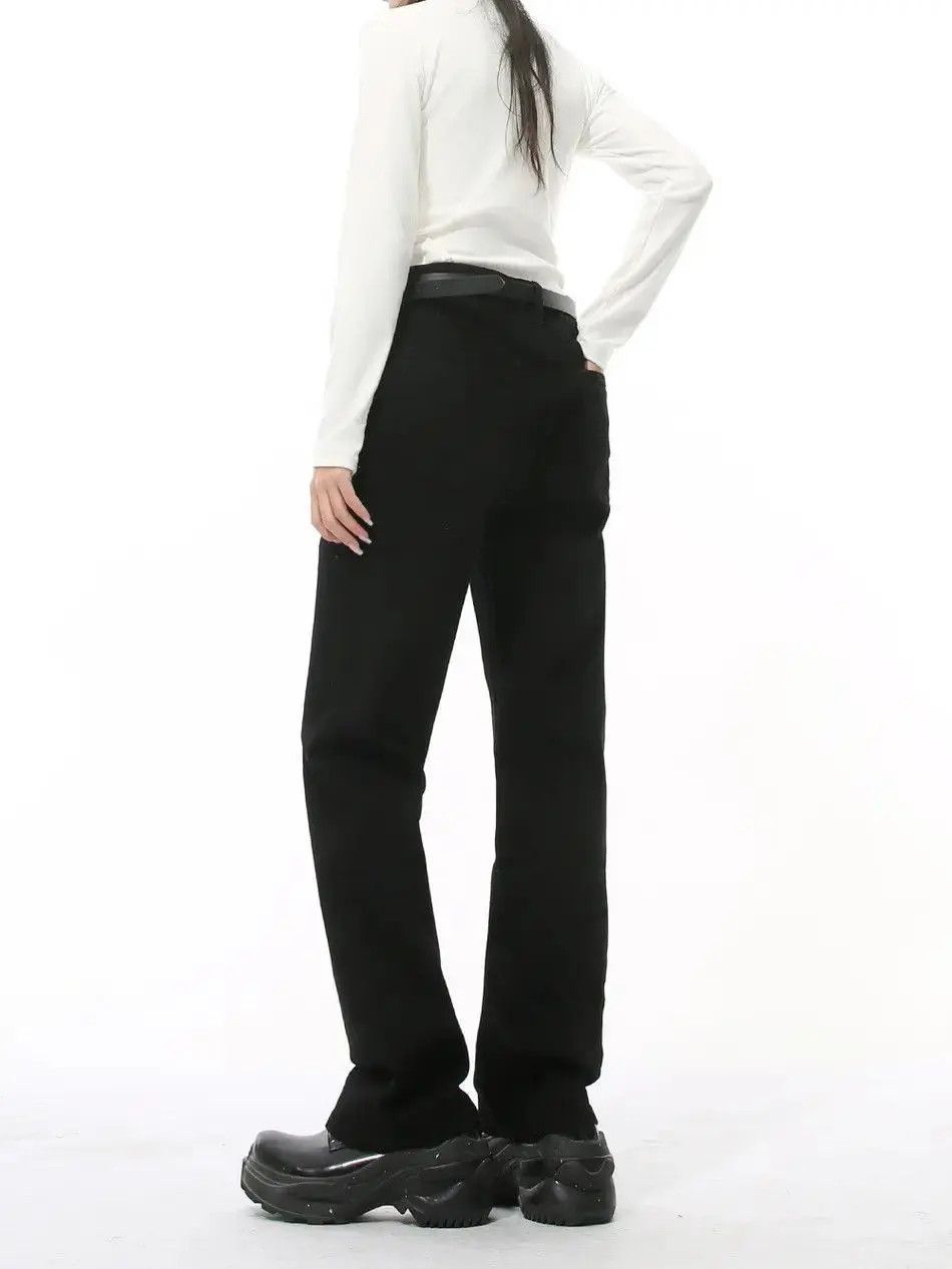 Japanese Brand Retro loose straight leg micro flared jeans Size US 32 / EU 48 - 3 Thumbnail
