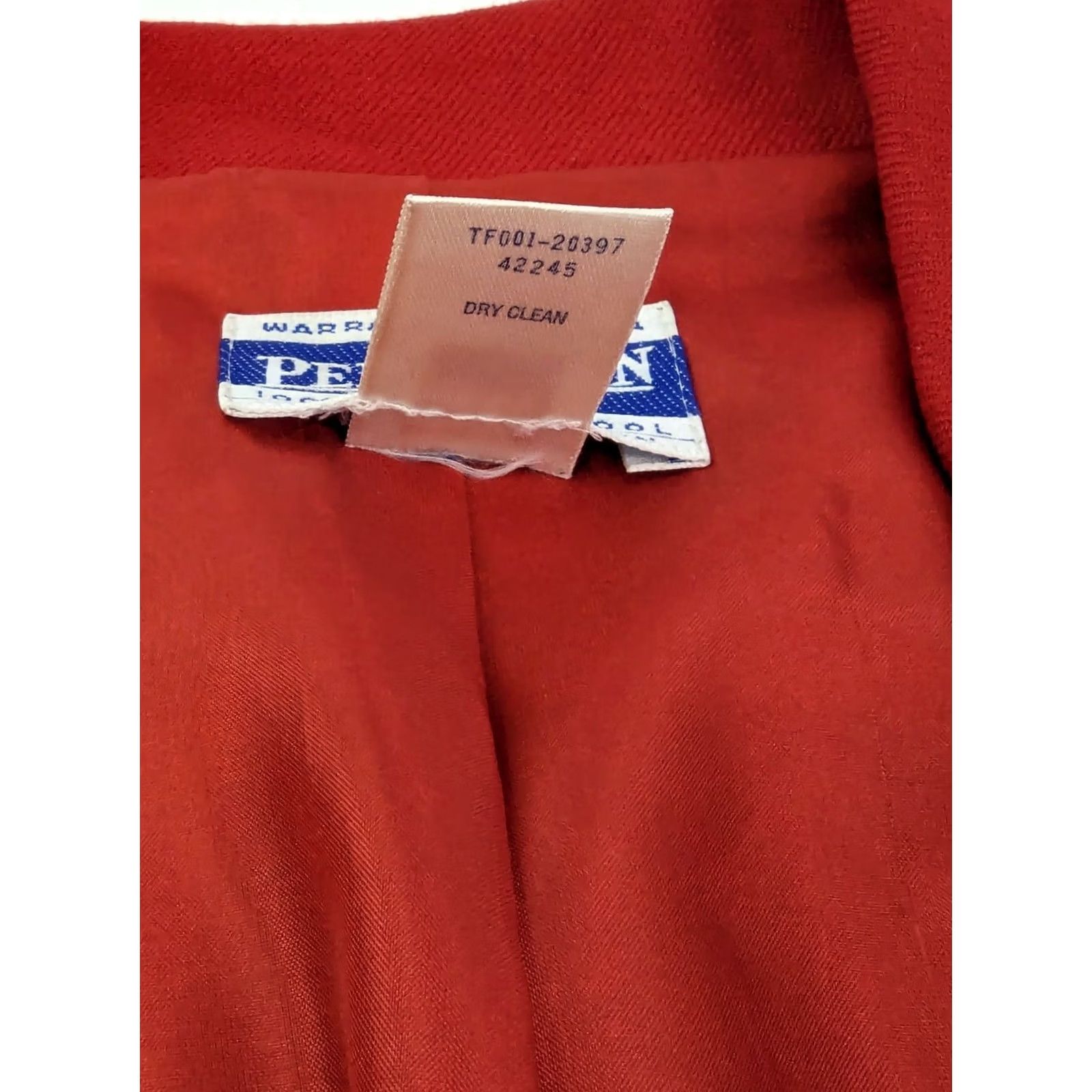 Pendleton Pendleton Blazer Jacket WOMENS 12 Red Wool Check Mid-Length Button Vintage: No (Keep as original) Size XL / US 12-14 / IT 48-50 - 5 Thumbnail