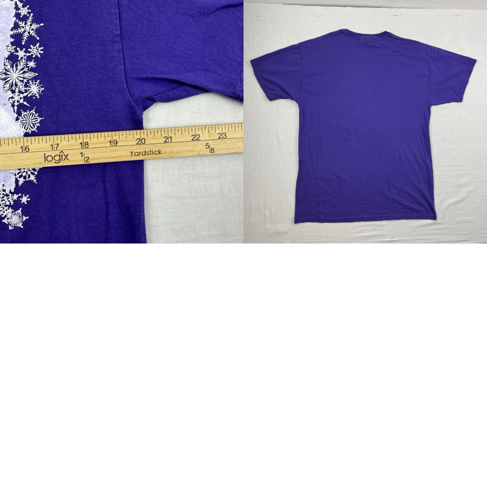 Hanes VINTAGE Hanes T-Shirt Purple 90s Nature Animals Adult Large Mens Crew Neck Short Sleeve 2402L Size US L / EU 52-54 / 3 - 8 Thumbnail