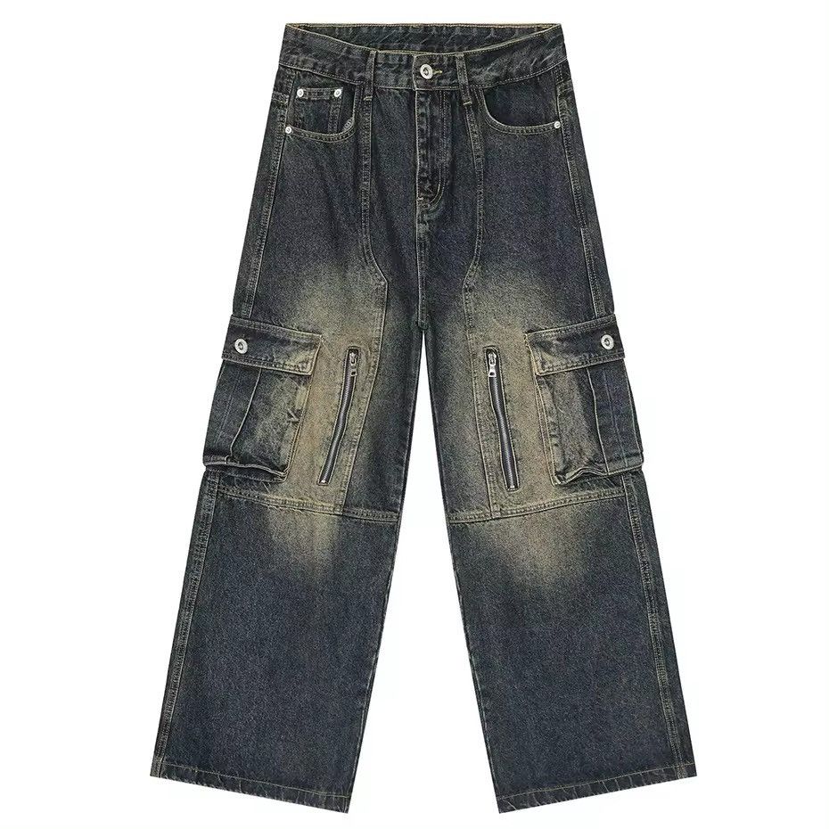 Other Washed Retro Rusty Fade Light Cargo Pants Jeans y2k Size US 32 / EU 48 - 5 Thumbnail