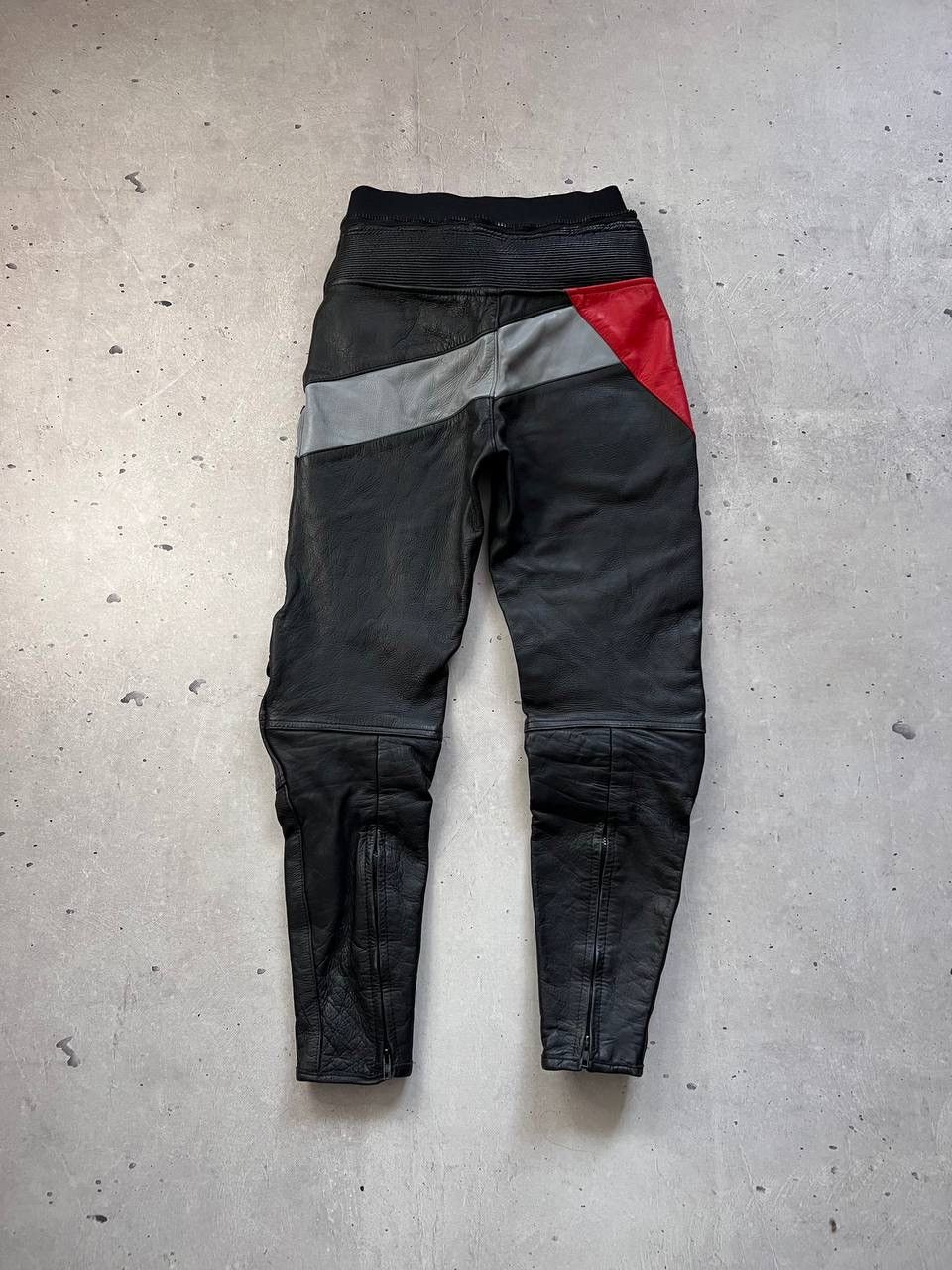 Genuine Leather IXS Design Vintage Leather MOTO Pants Y2K Race Equipment Size US 30 / EU 46 - 4 Thumbnail