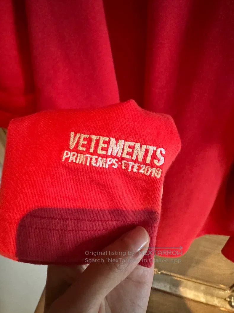 Vetements Vetements Red fake two-piece hoodie Size US M / EU 48-50 / 2 - 8 Thumbnail