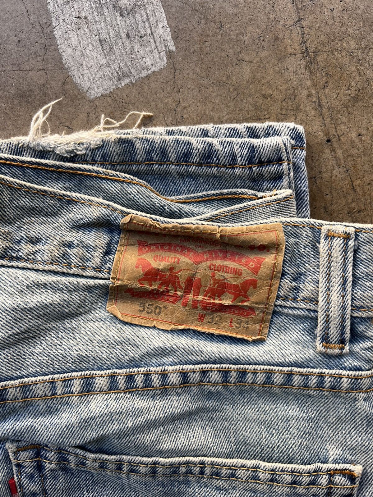 Levi's × Vintage LEVIS 505 WASHED DENIM Size US 34 / EU 50 - 4 Thumbnail