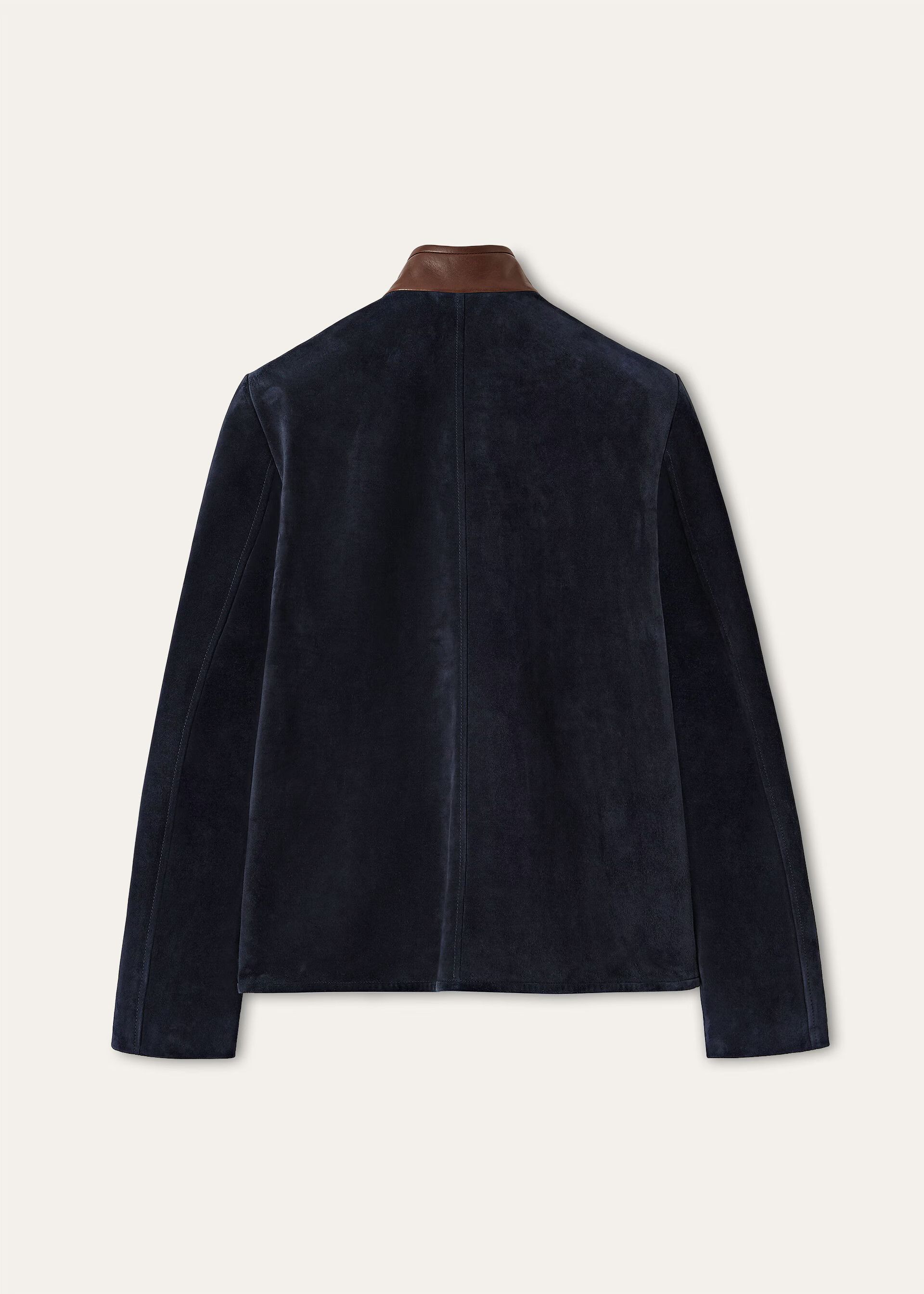 Loro Piana os11x0426 FAQ6062 Spagna Mini Jacket in Blue Navy Size L / US 10 / IT 46 - 2 Thumbnail