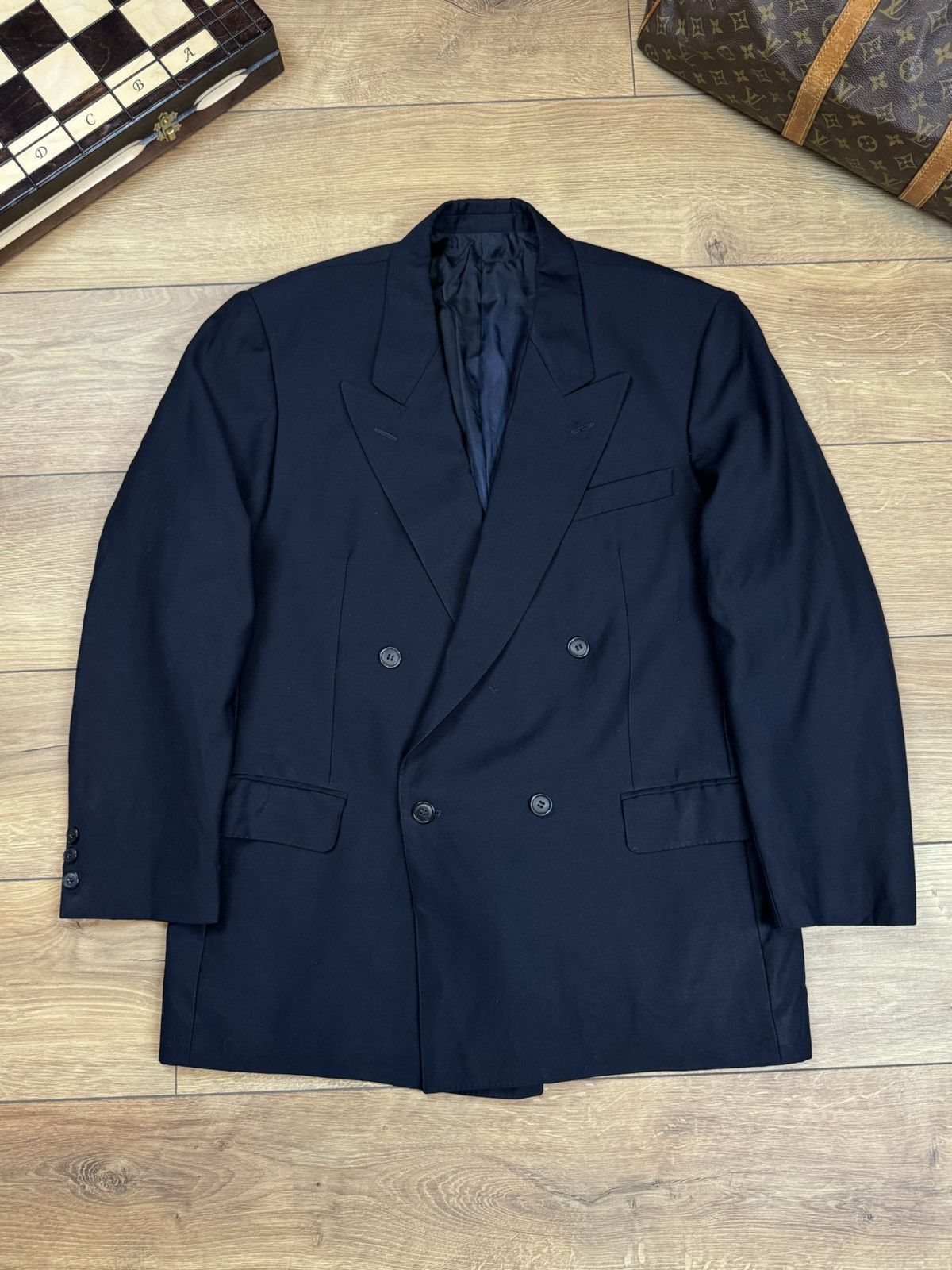 Yves Saint Laurent Vintage wool blazer Yves Saint Laurent original luxury item Size 48L - 1 Thumbnail