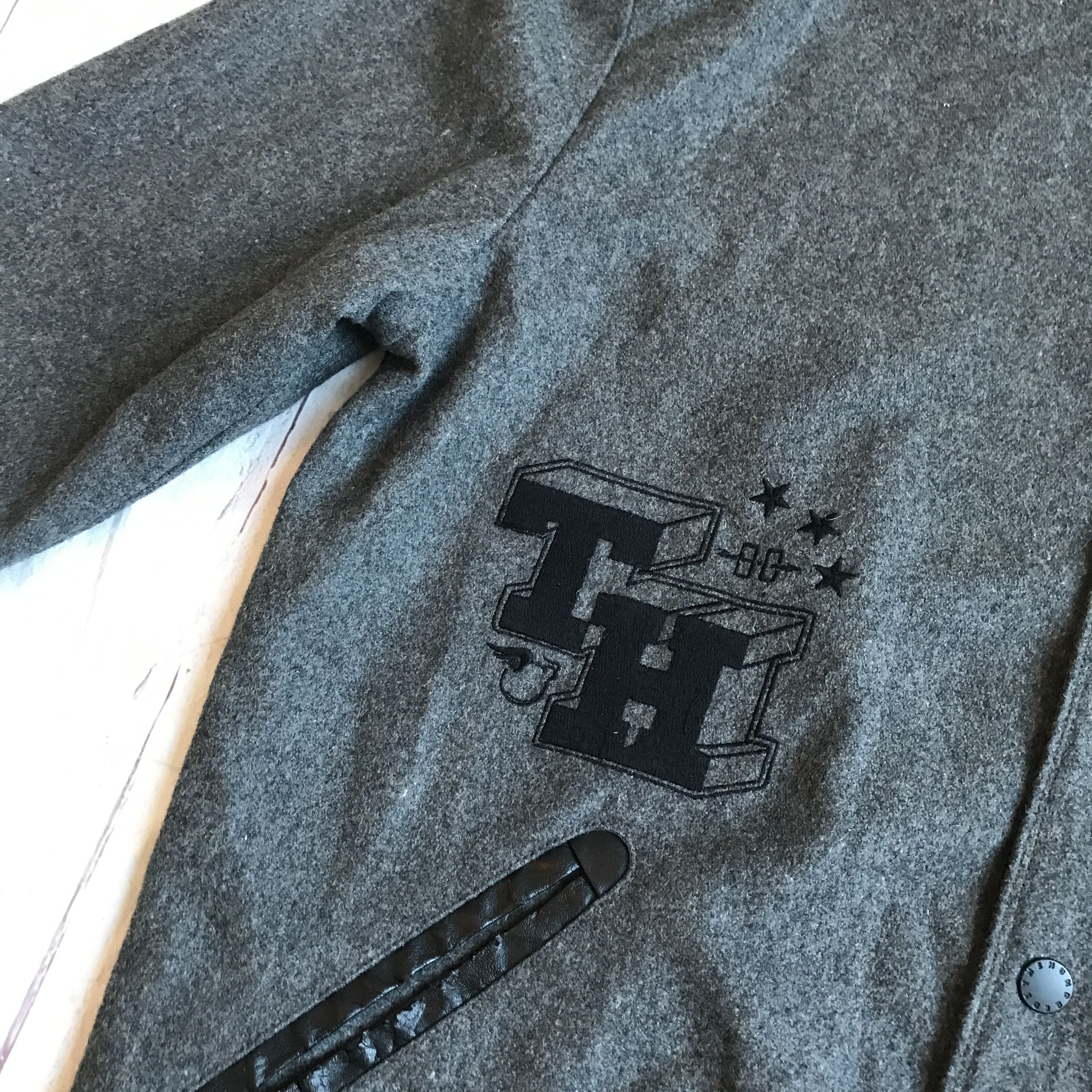 The Hundreds The Hundreds Men's Size XXL Varsity Jacket Wool Blend Grey Size US XXL / EU 58 / 5 - 8 Thumbnail