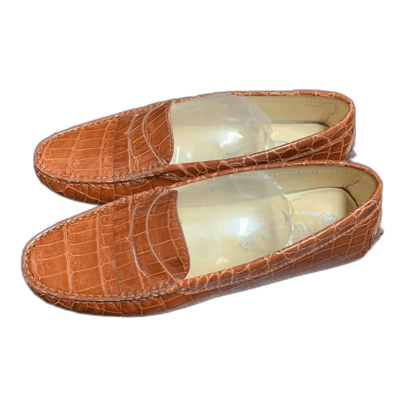 Tod's ToDs Leather Fish Skin Loafers, Size 35.5 Size US 5 / IT 35 - 1 Thumbnail