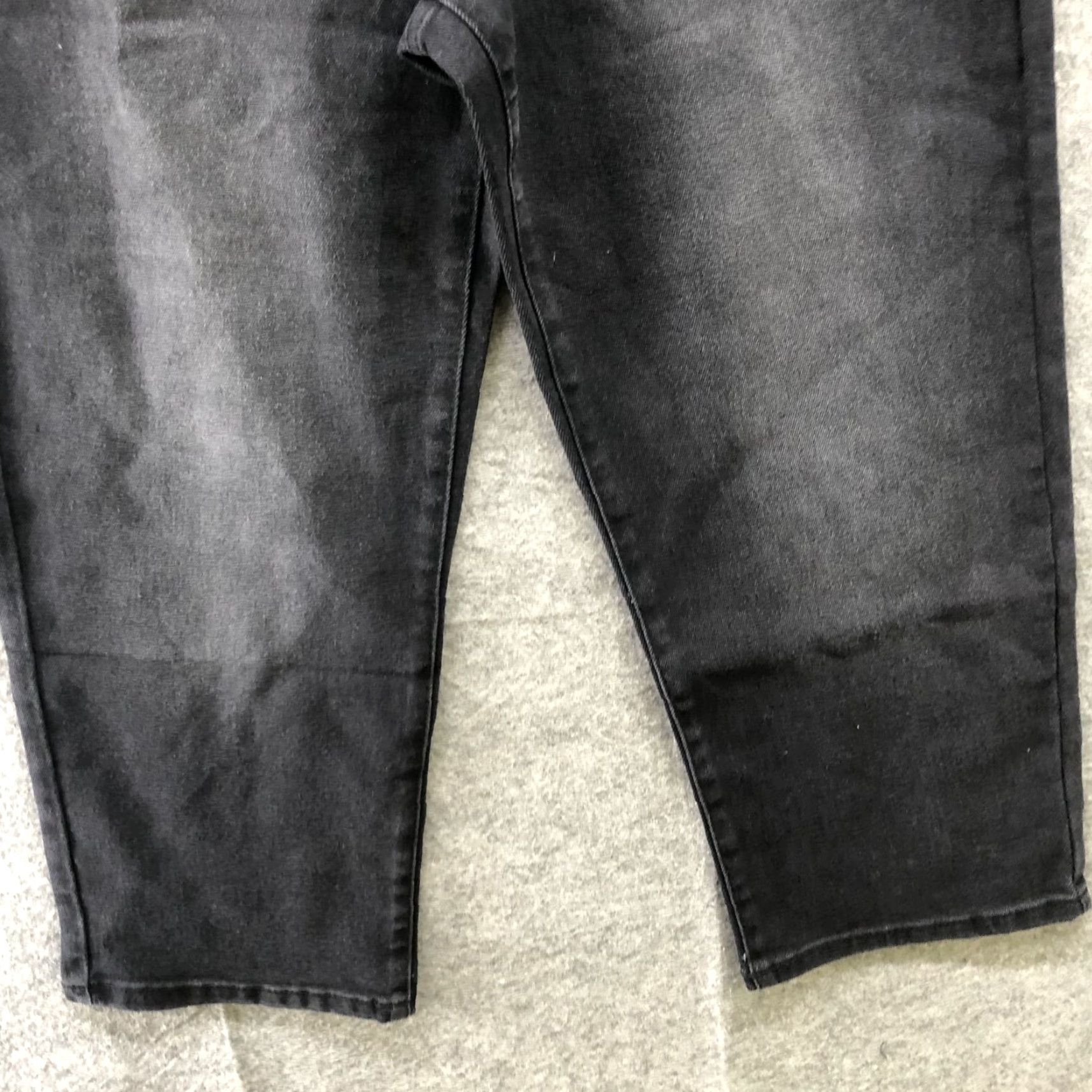 Vintage NWT No Boundaries Super High Rise Straight Curvy Jeans Juniors Womens 15 Black Size 36" / US 14 / IT 50 - 4 Thumbnail