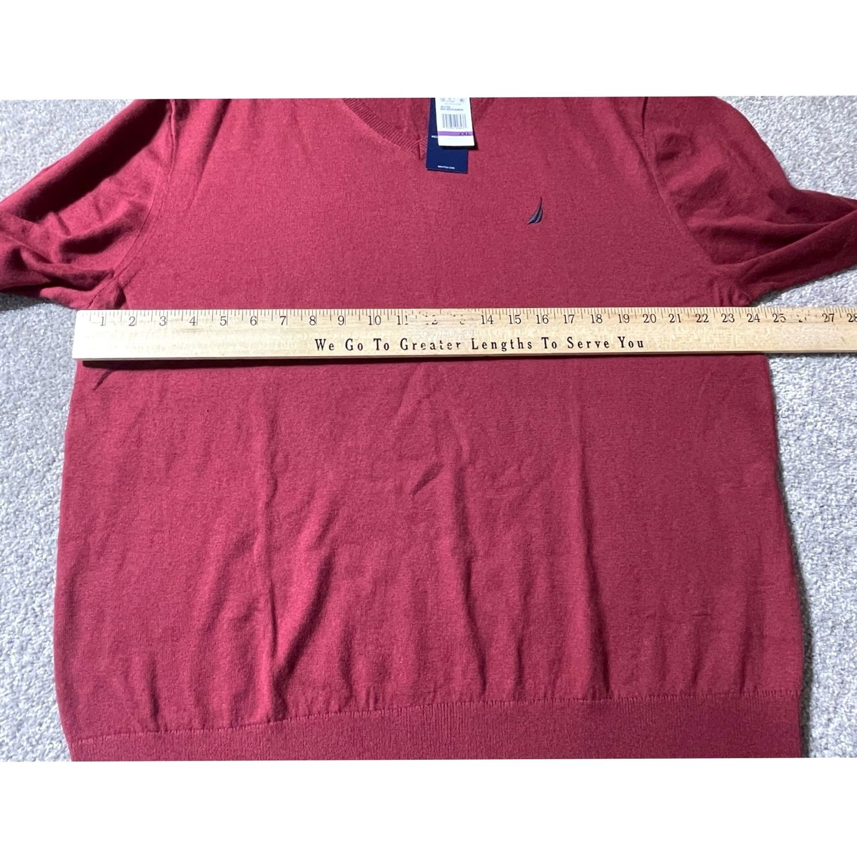 Nautica Nautica NAVTECH Sweater XXL Crimson Red Classic Business Casual Preppy Layering Pullover Men Size US XXL / EU 58 / 5 - 3 Thumbnail