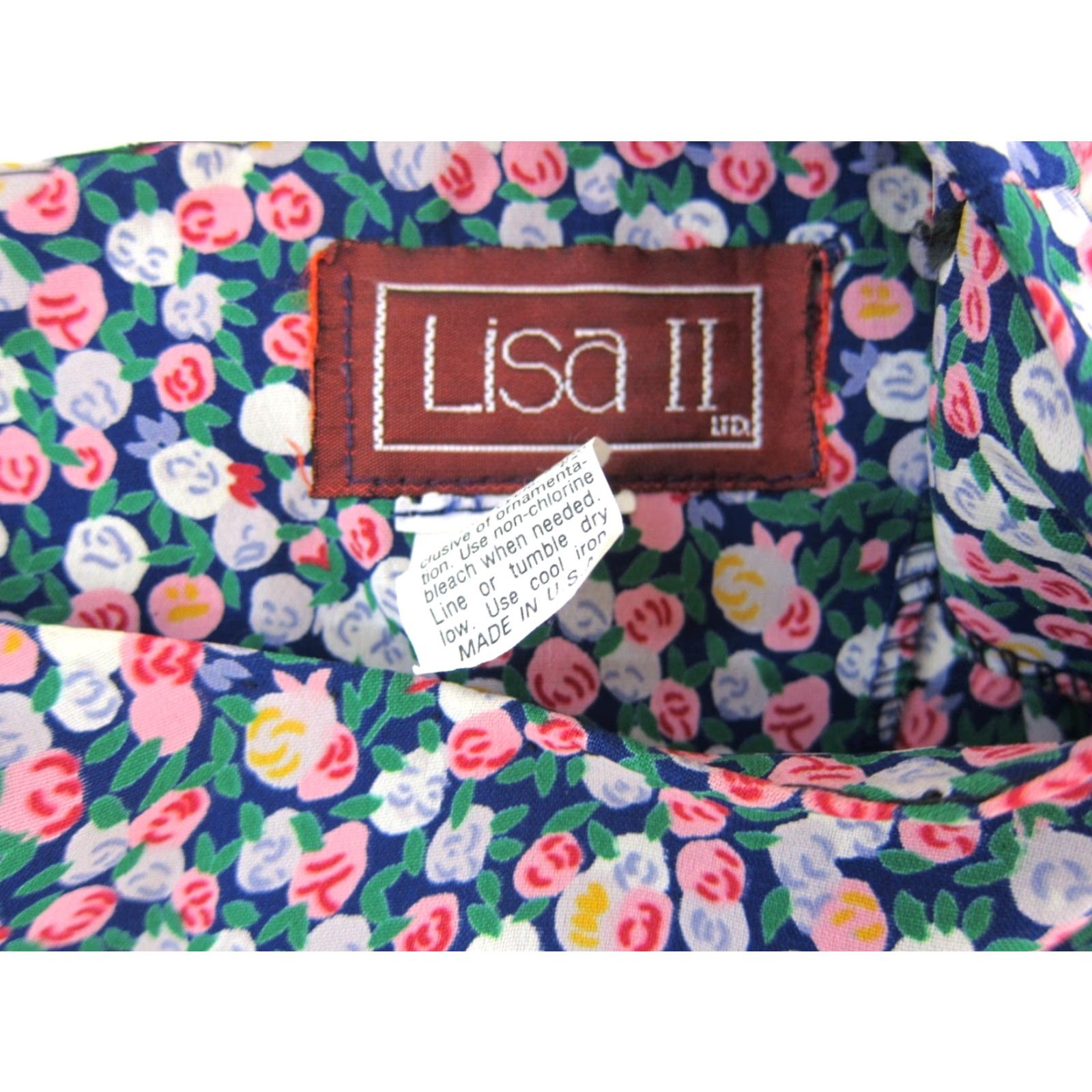 Pinko VINTAGE Lisa II Pink Green Blue Floral Short Sleeve Pleated Midi Maxi Dress L Size 36" / US 14 / IT 50 - 3 Thumbnail