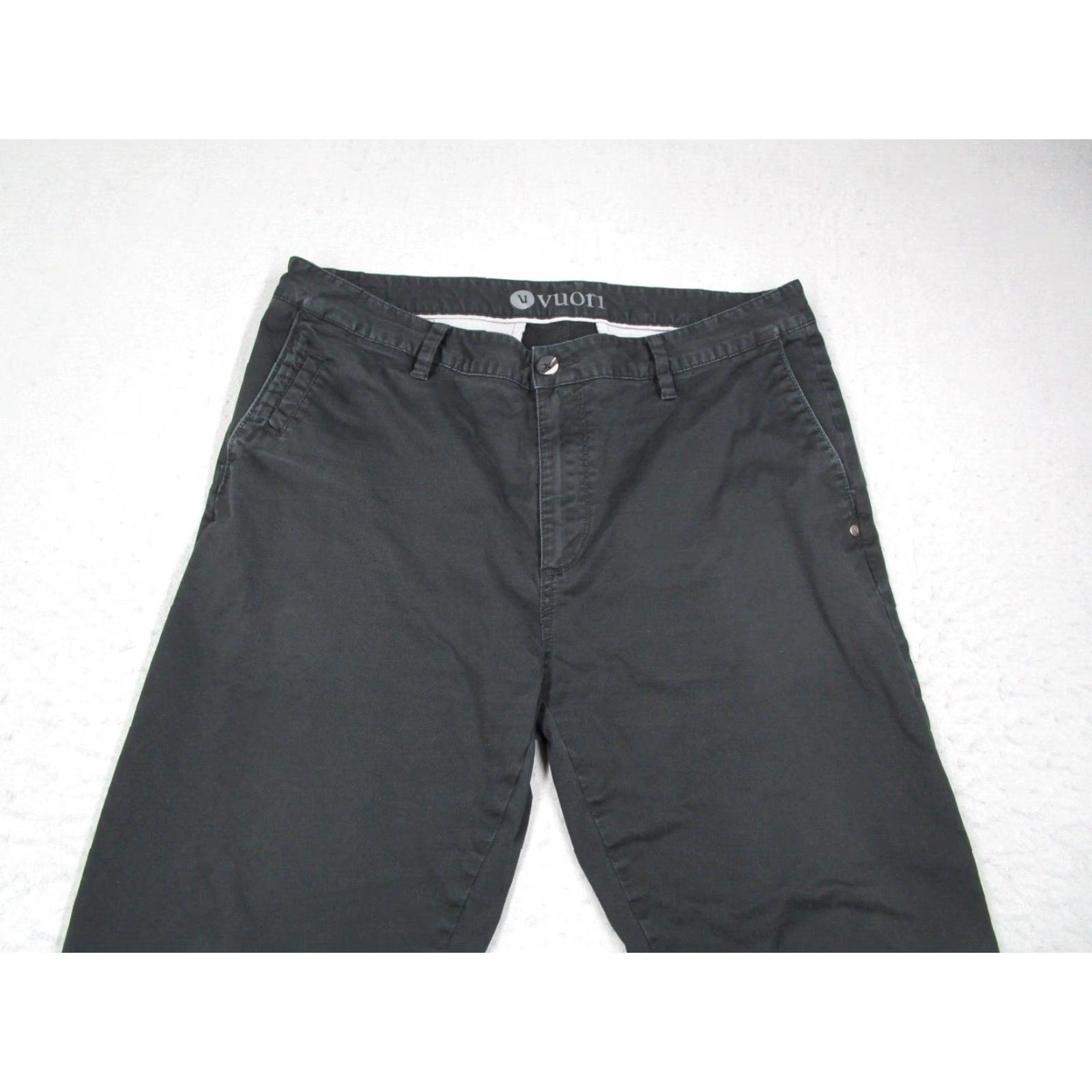 Vuori Vuori Collins Chino Pants Mens 36 Black Slim Fit Cotton Blend Casual Size US 36 / EU 52 - 2 Thumbnail