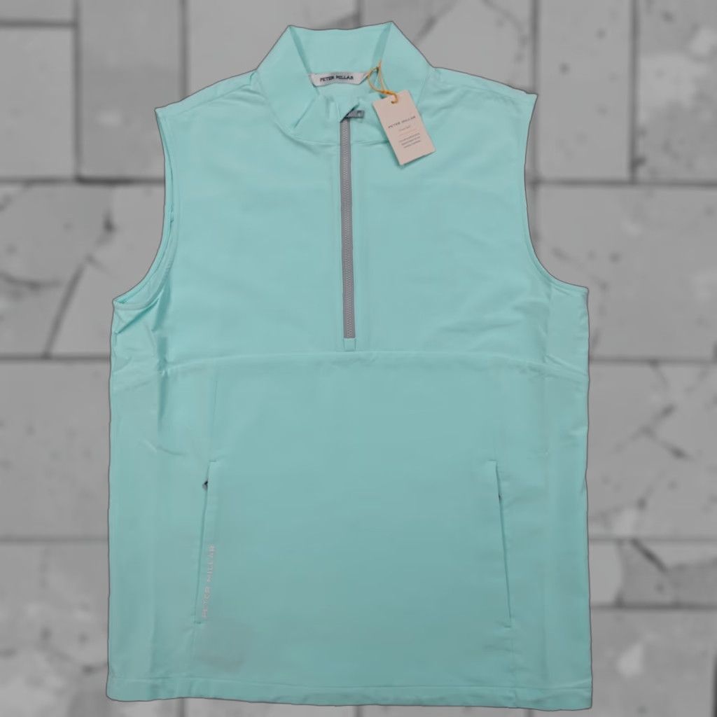 Peter Millar Peter Millar Golf Vest Windward Half-Zip CAB MS24EZ31 Men's Size S Size US S / EU 44-46 / 1 - 1 Thumbnail